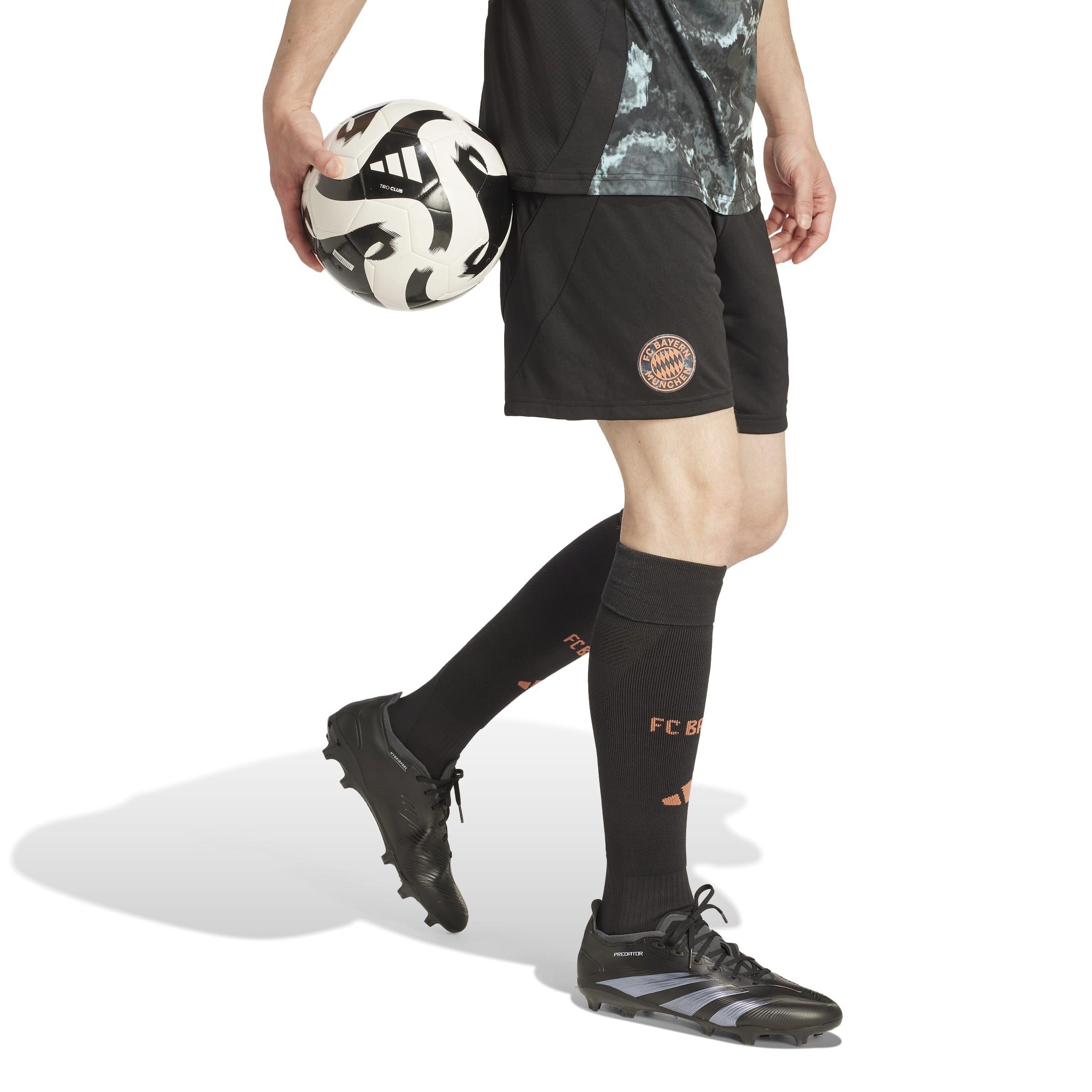 Black - adidas - Bayern Munich Away Shorts 2024 2025 Mens - 6