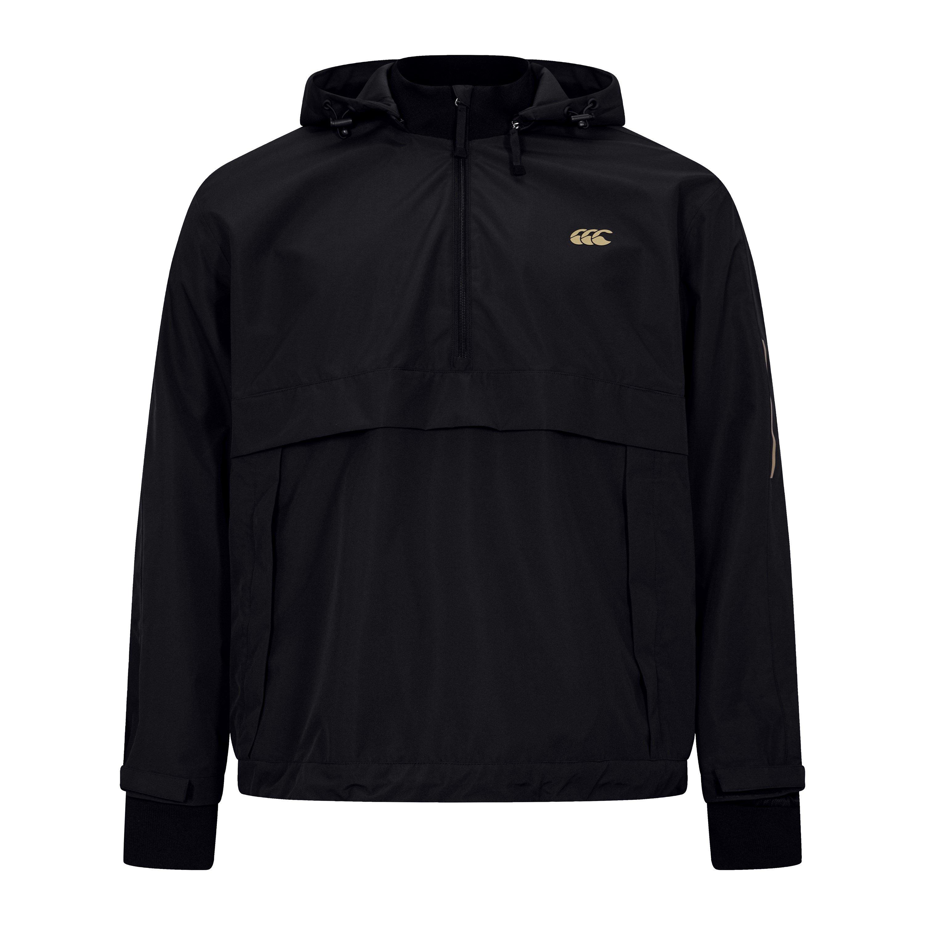 Black - Canterbury - Men's Everest Breakdown Quarter-Zip Long Sleeve Performance Rugby Jacket - 1