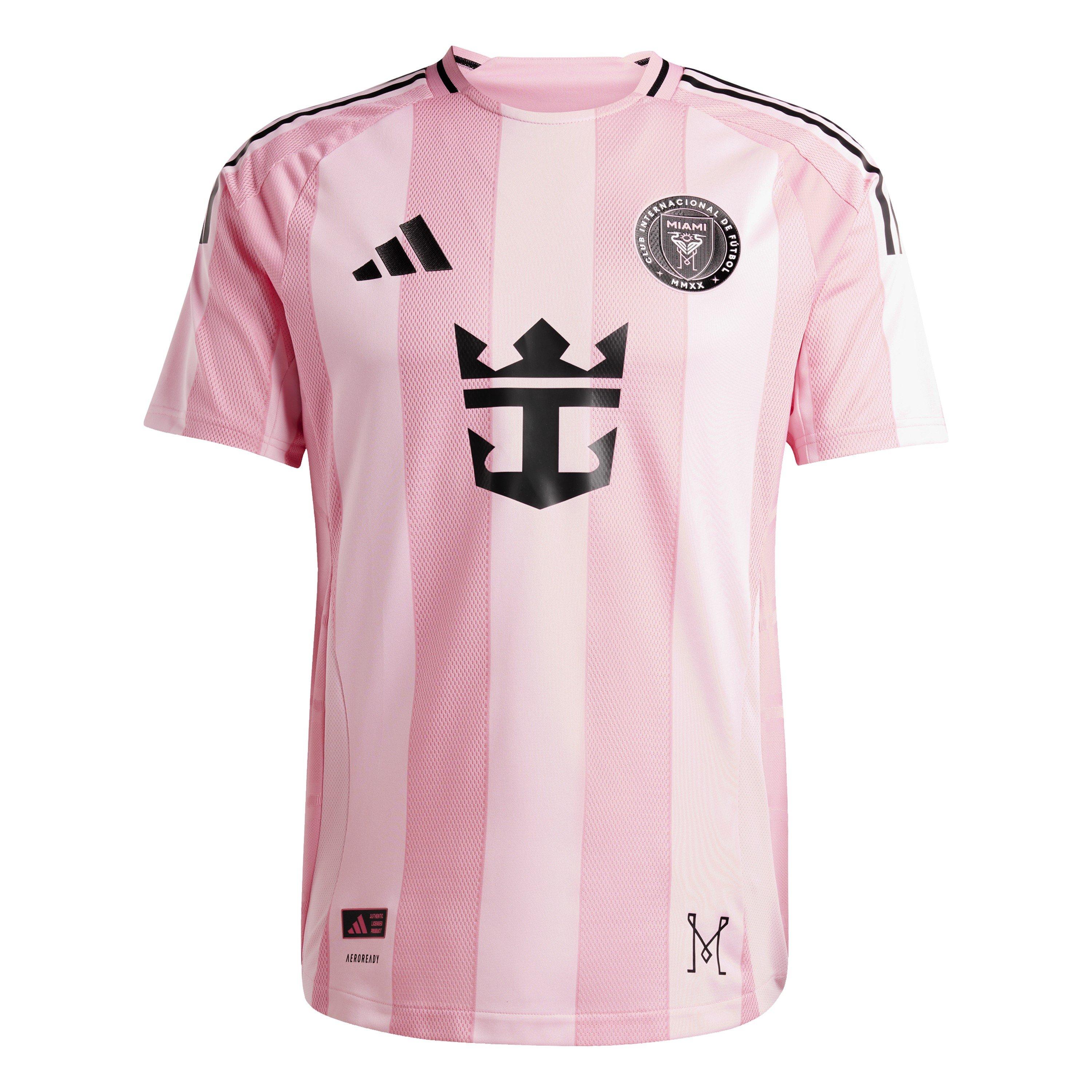 Pink/Black - adidas - Inter Miami Authentic Home Shirt 25/26 Mens - 1