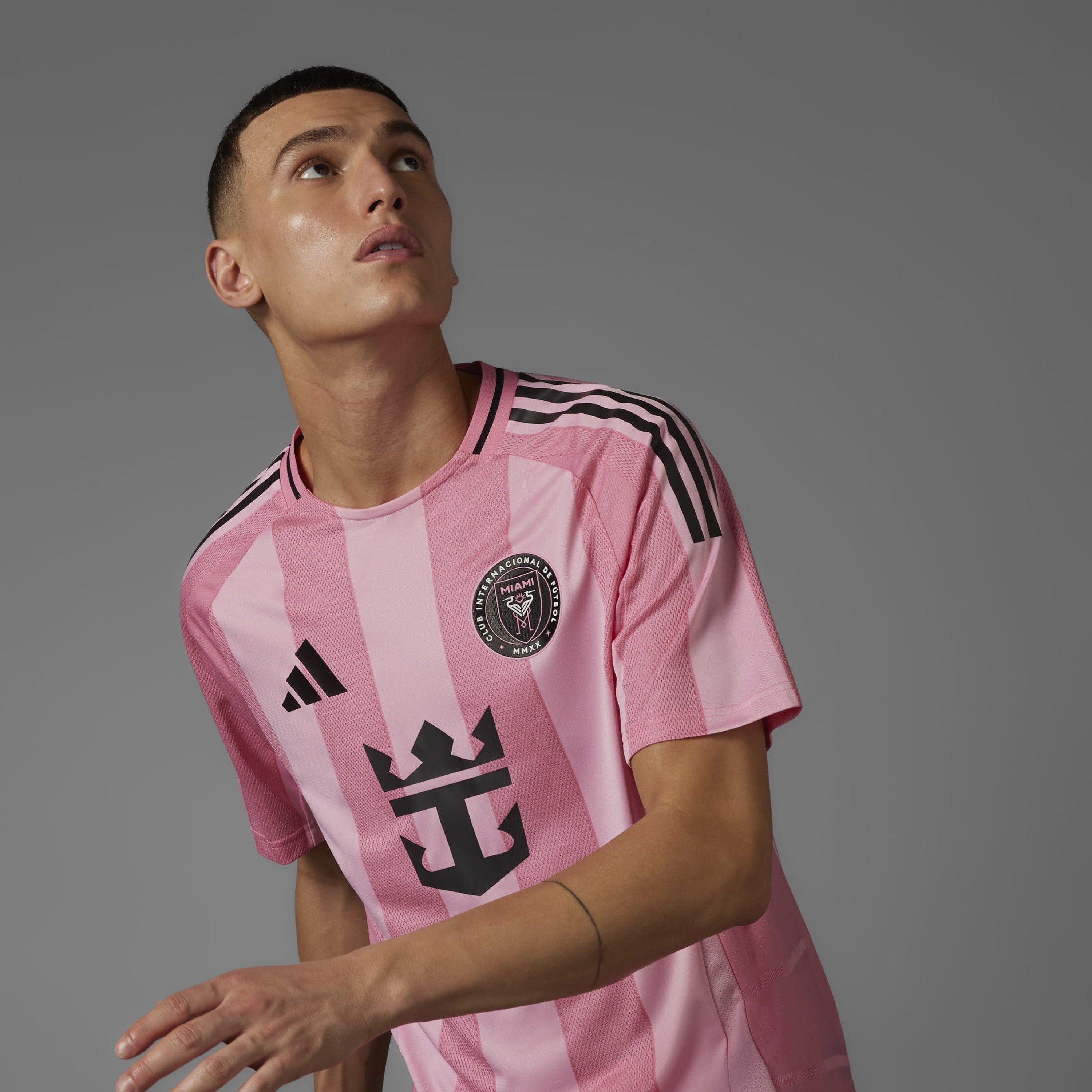 Rosa/Negro - adidas - Inter Miami Authentic Home Shirt 25/26 Mens - 13