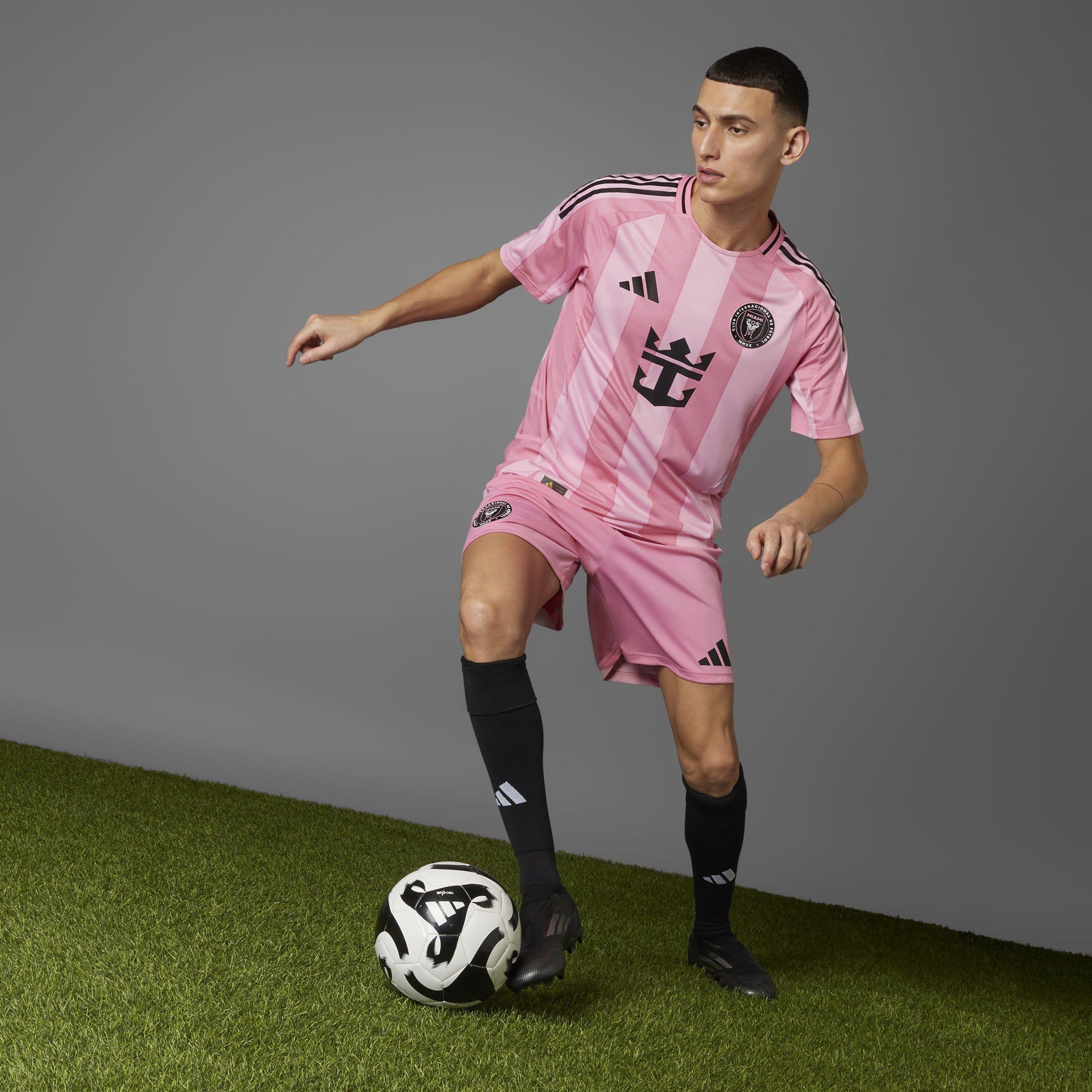 Rosa/Negro - adidas - Inter Miami Authentic Home Shirt 25/26 Mens - 14