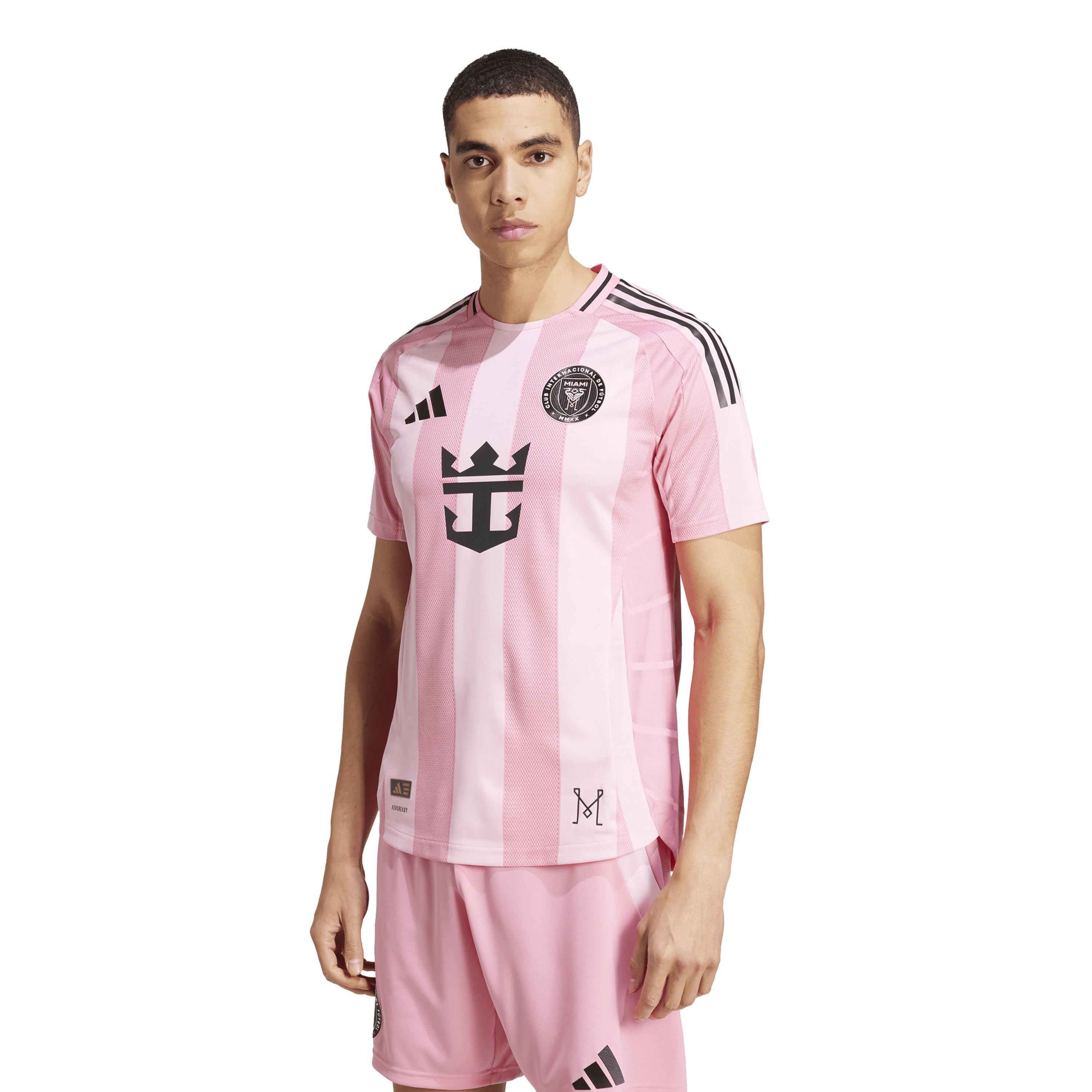 Rosa/Negro - adidas - Inter Miami Authentic Home Shirt 25/26 Mens - 3