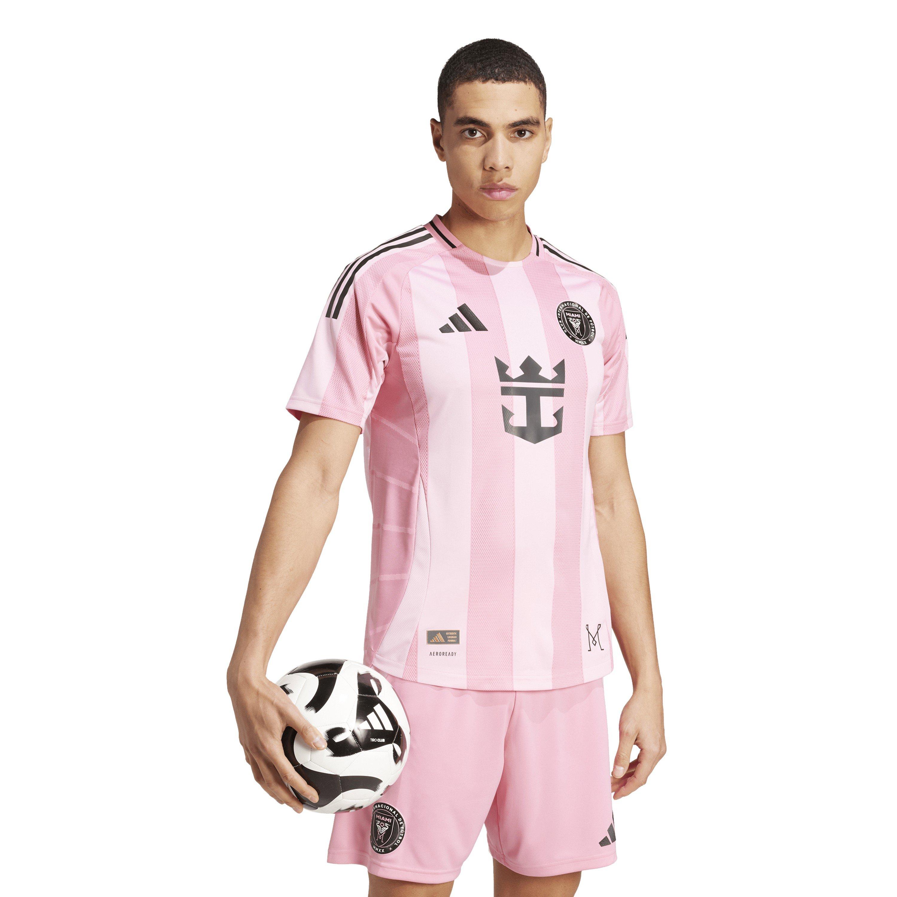 Rosa/Negro - adidas - Inter Miami Authentic Home Shirt 25/26 Mens - 5