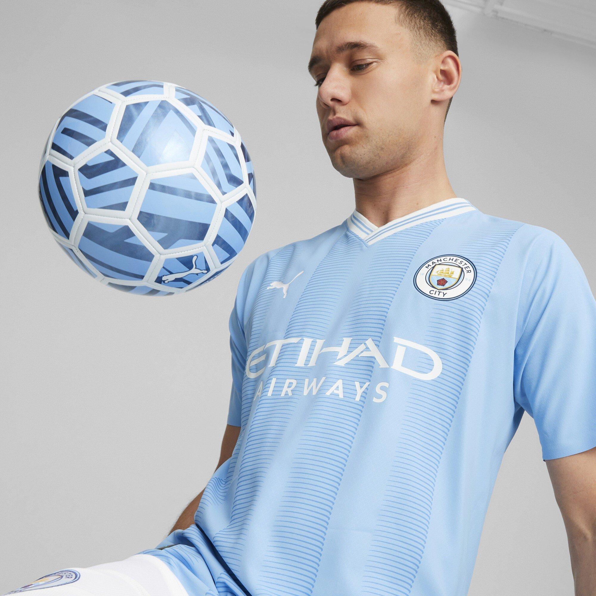 Team Light B - Puma - Mcfc Home Authentic Jersey Football Shirt Mens - 5