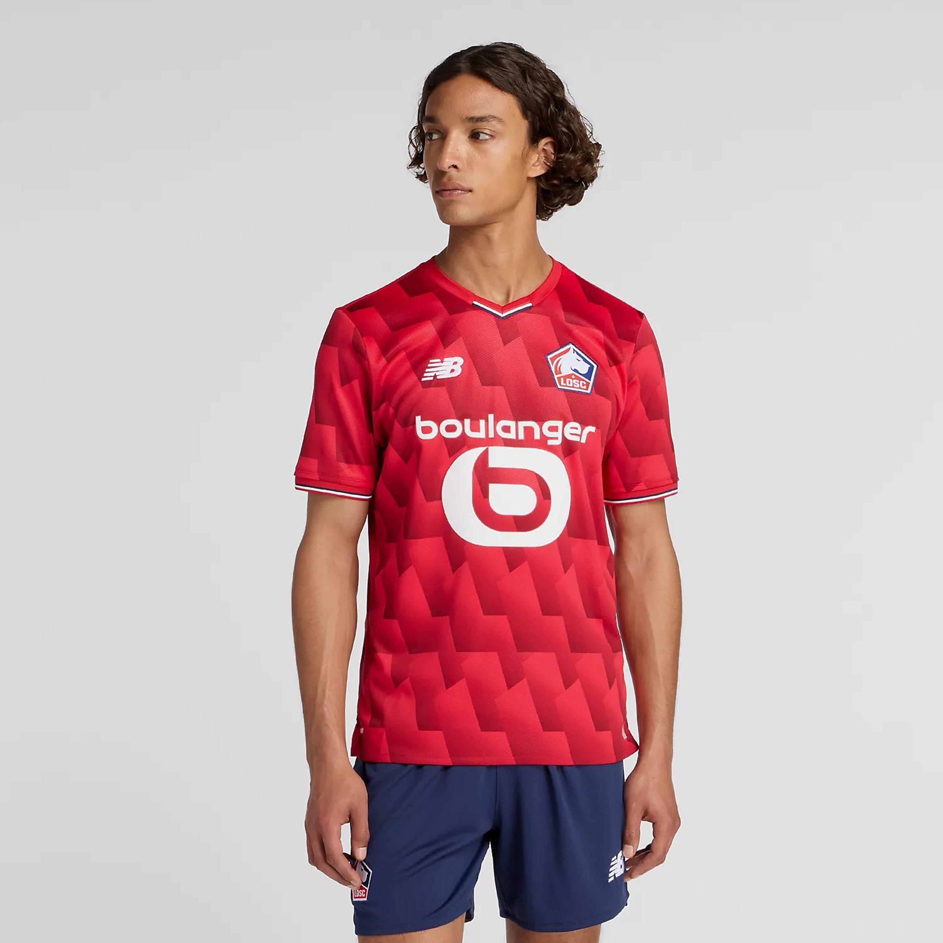 Red - New Balance - Lille Home Shirt 2025 2026 Adults - 1