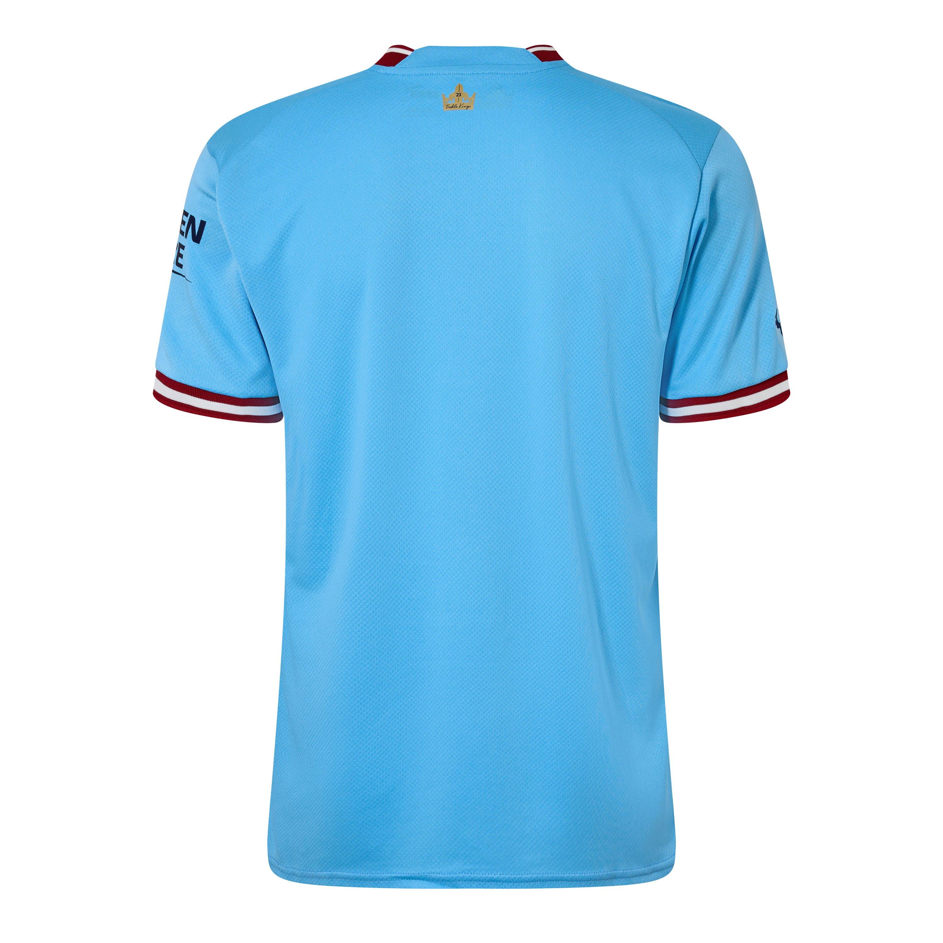 Team Licht B - Puma - Mcfc Treble Commemorative Jersey Football Shirt Mens - 2