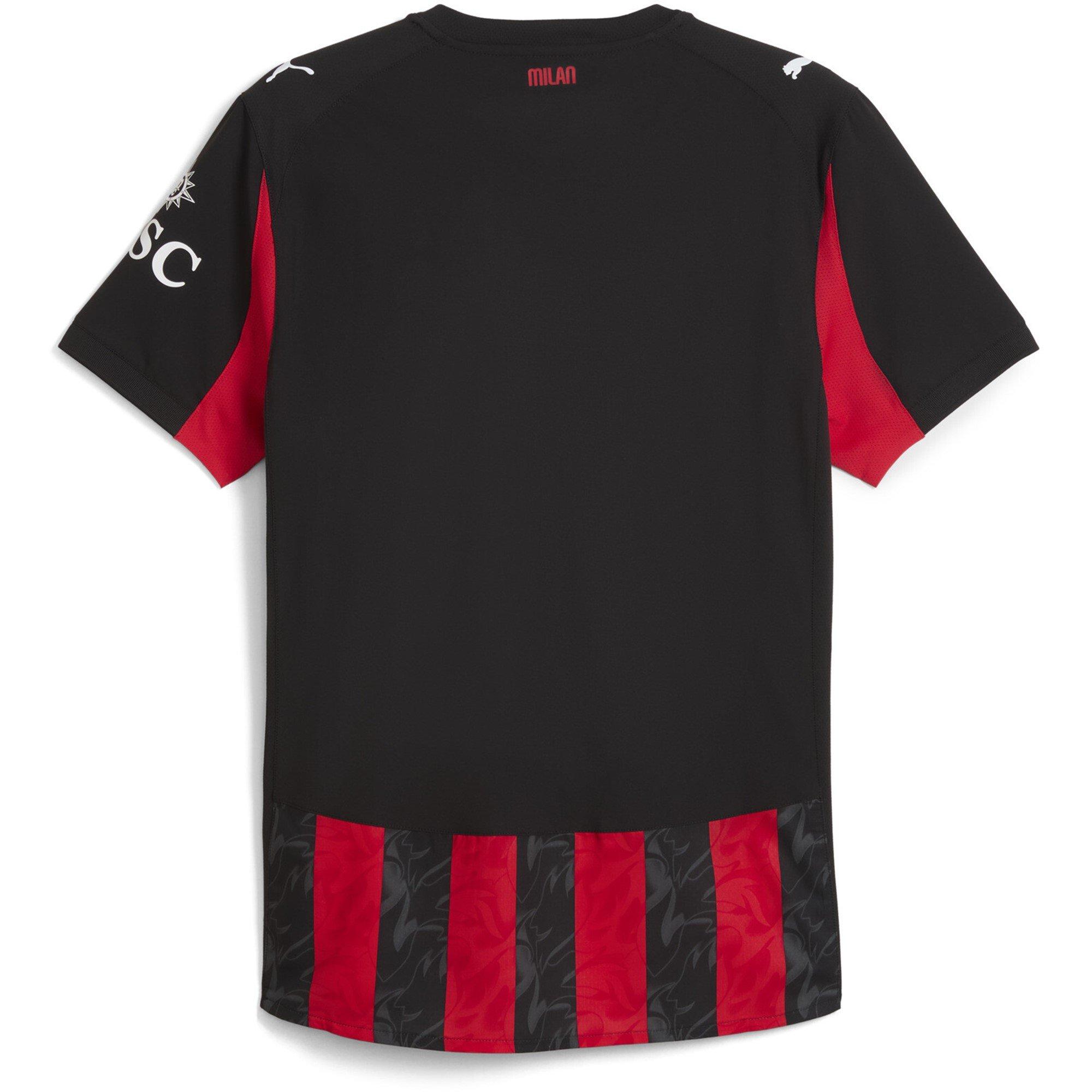 Red/Black - Puma - AC Milan Authentic Home Shirt 2025 2026 Adults - 2