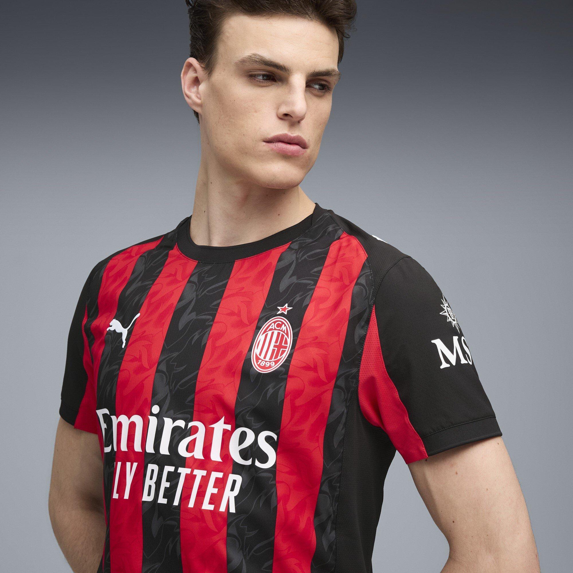 Red/Black - Puma - AC Milan Authentic Home Shirt 2025 2026 Adults - 5