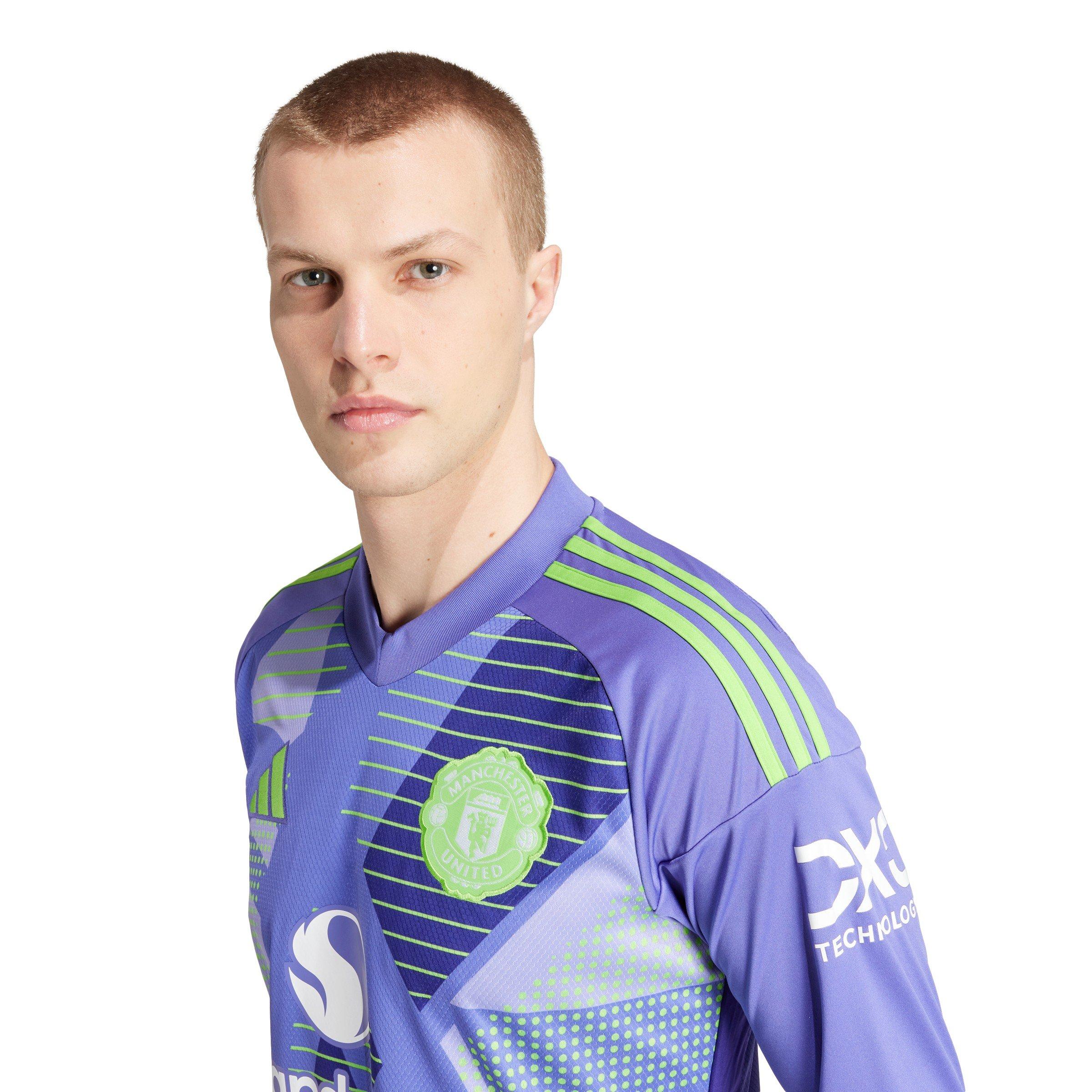 Purple - adidas - Mufc Gk Jsy L Football Shirt Mens - 5