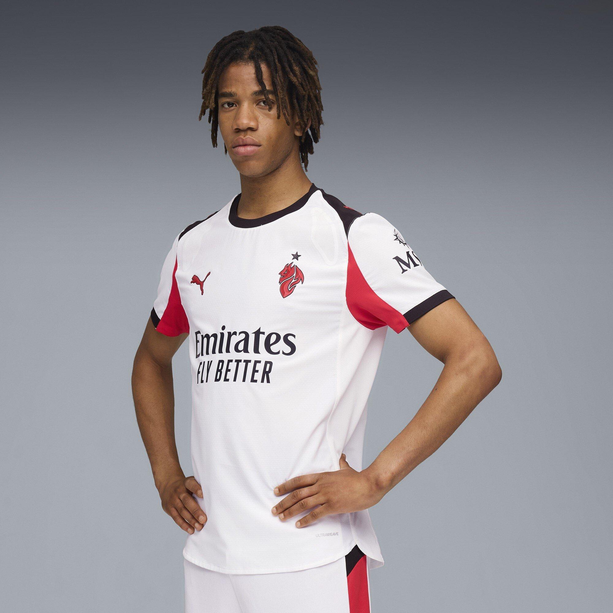 White/Red - Puma - AC Milan Authentic Away Shirt 2025 2026 Adults - 3