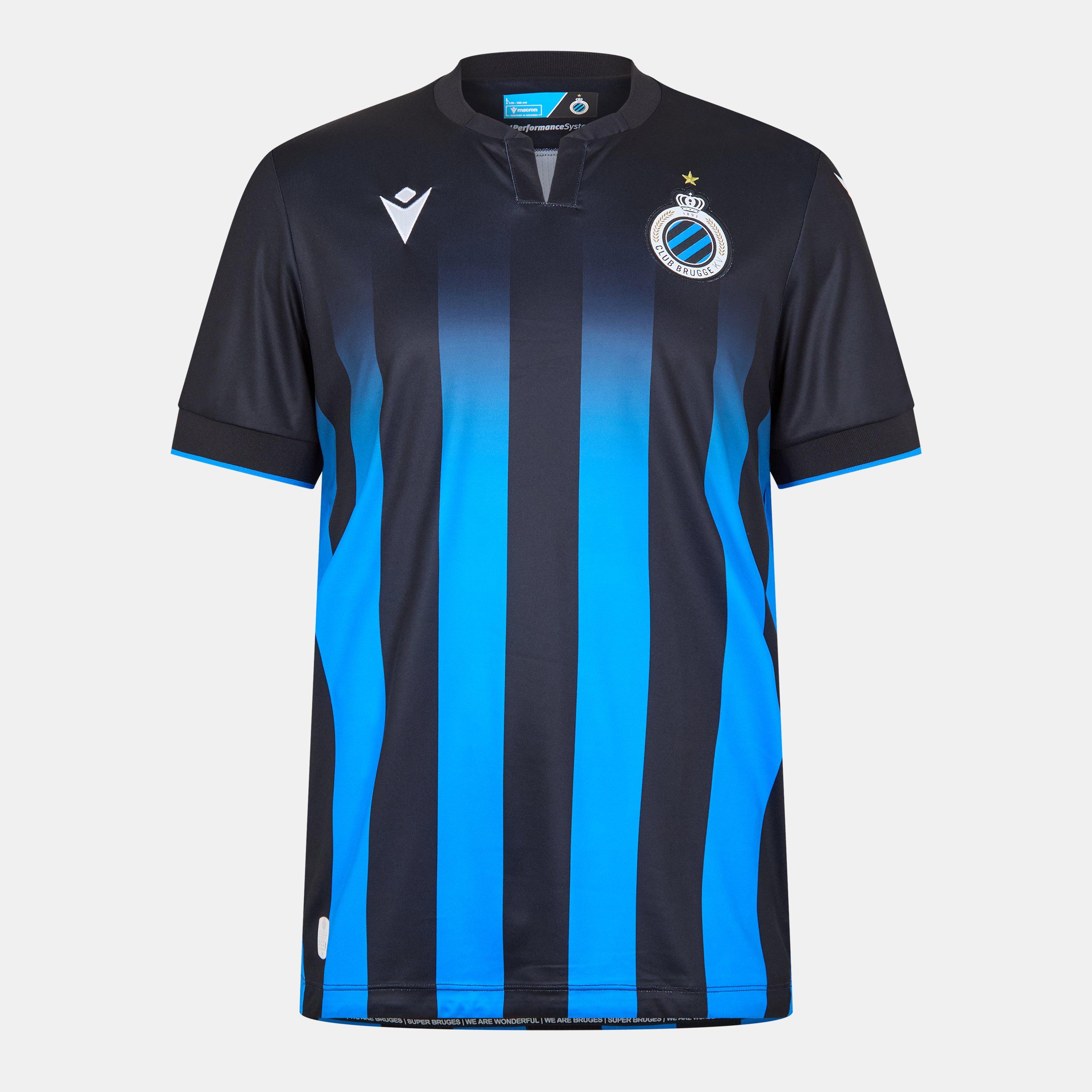 Blue/Black - Macron - Club Brugge Home Shirt 2023 2024 Adults - 1