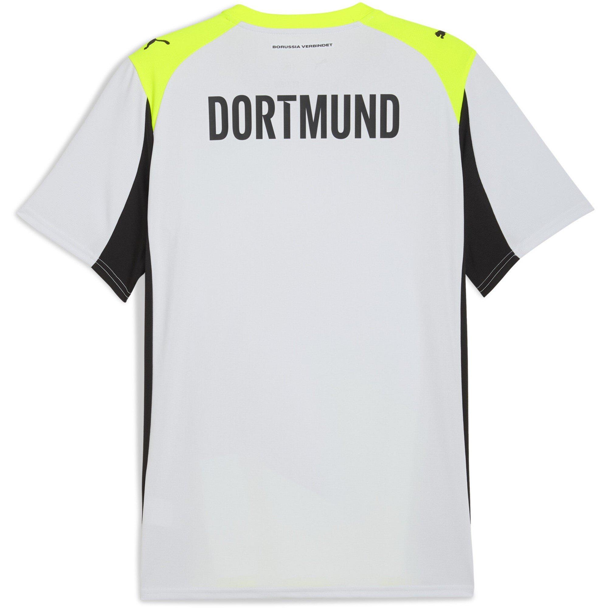 Silver/Yellow - Puma - Borussia Dortmund Away Shirt 2025 2026 Adults - 2