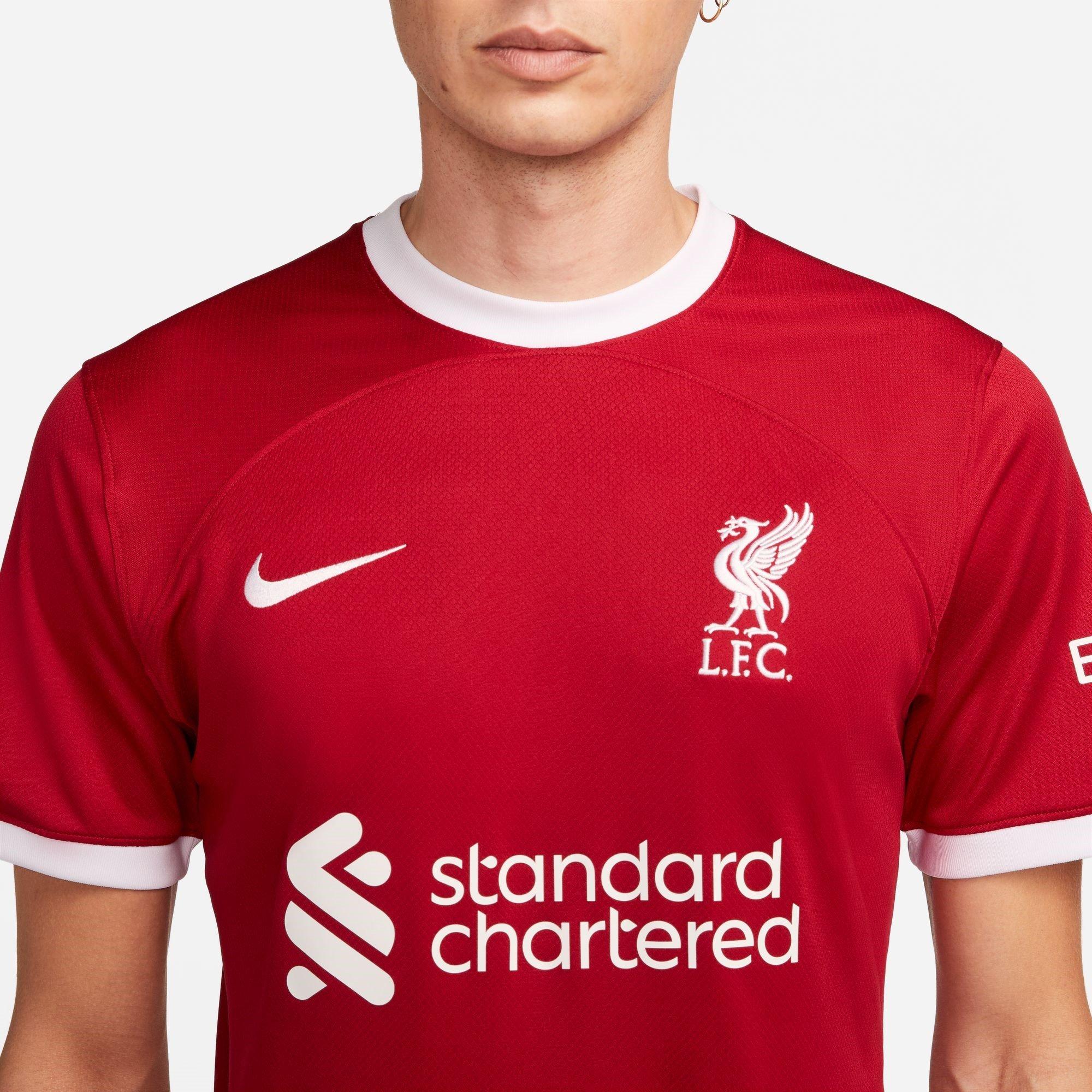 Rouge/Blanc - Nike - Liverpool Home Shirt 2023 2024 Adults - 5