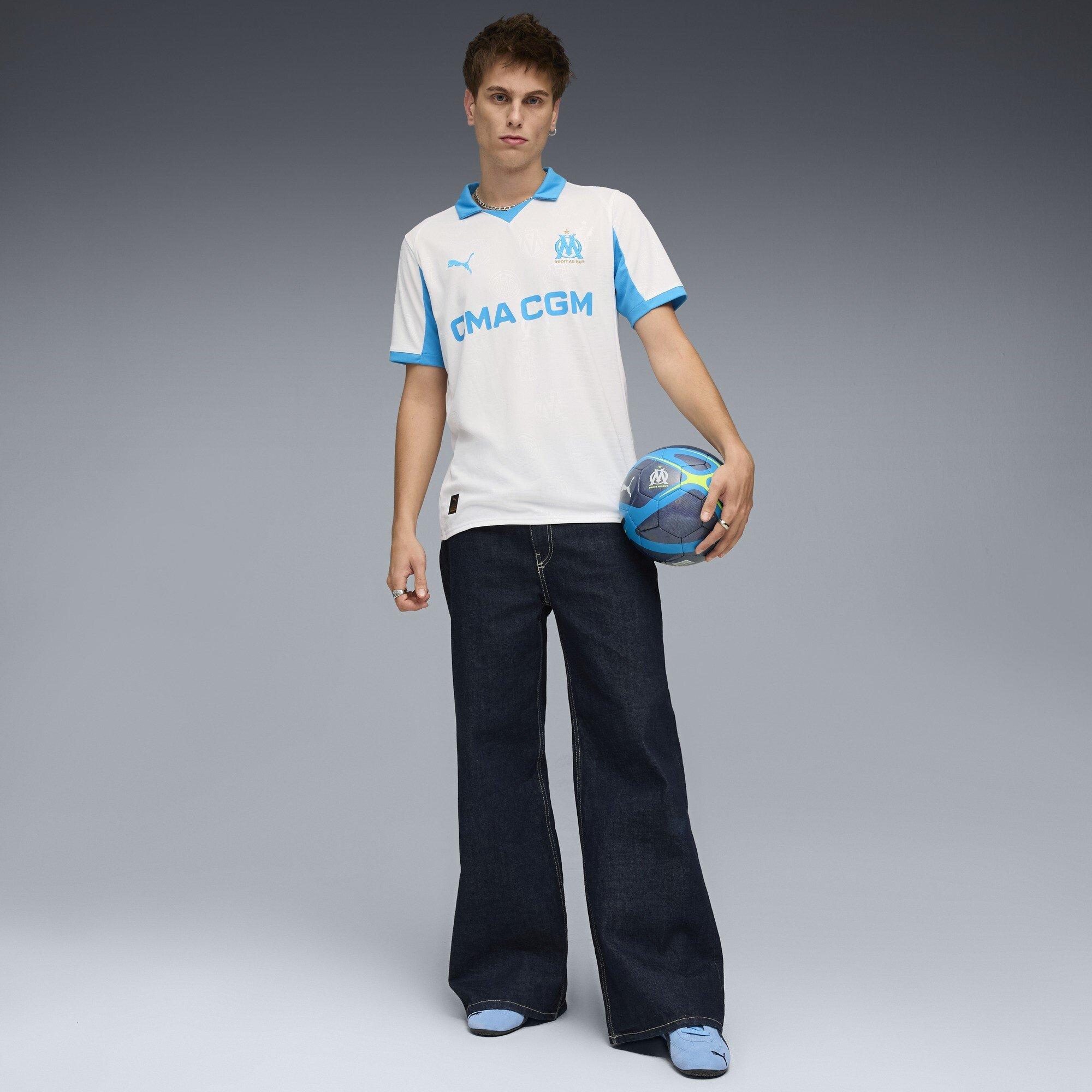 Weiß/Blau - Puma - Olympique Marseille Home Shirt 2025 2026 Adults - 7