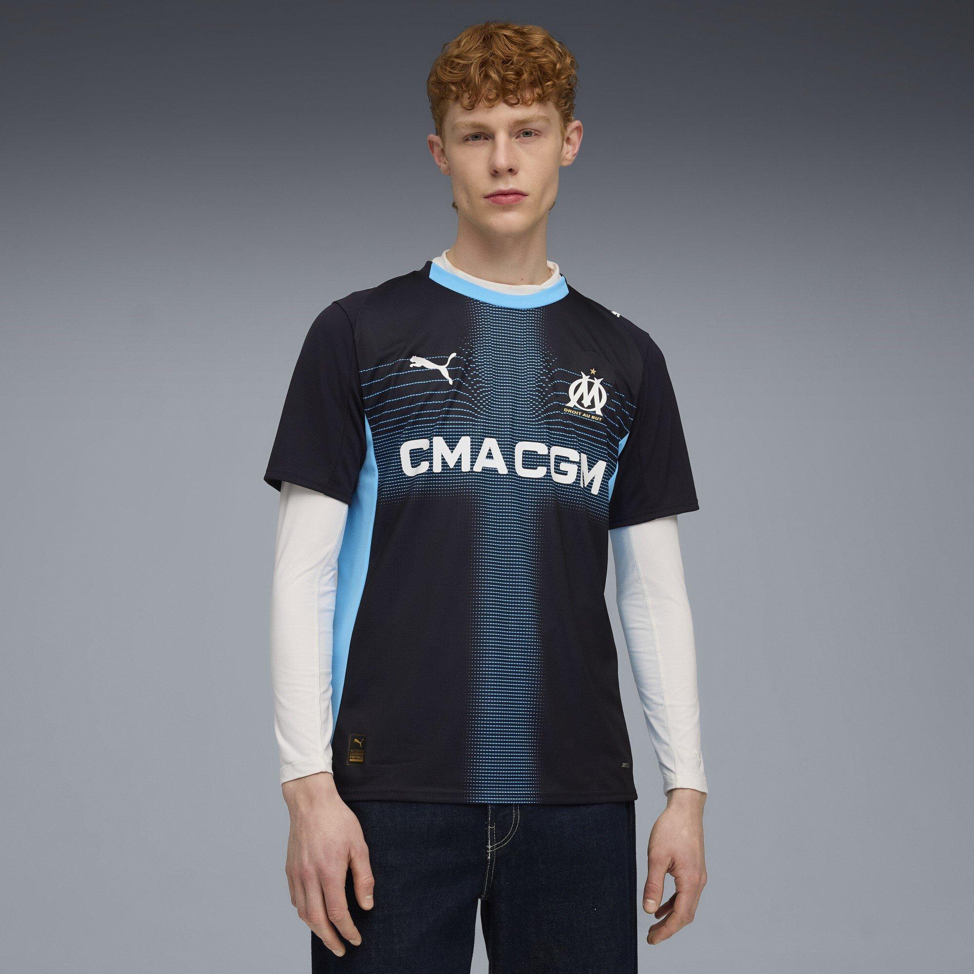 Blu/Navy - Puma - Olympique Marseille Away Shirt 2025 2026 Adults - 3