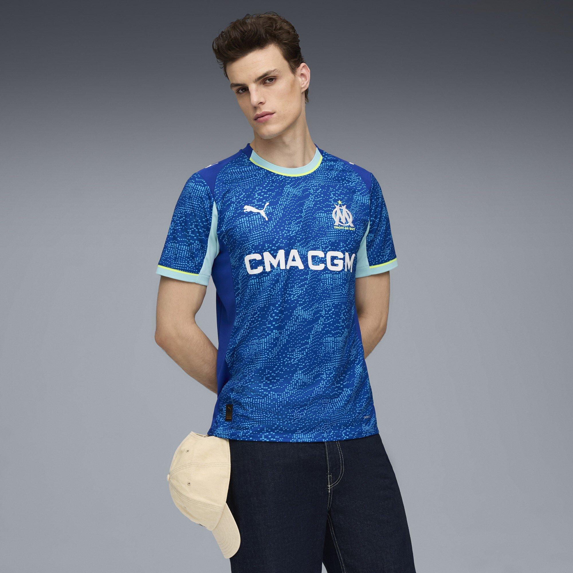Blue - Puma - Marseille Third Shirt 2025 2026 Adults - 3