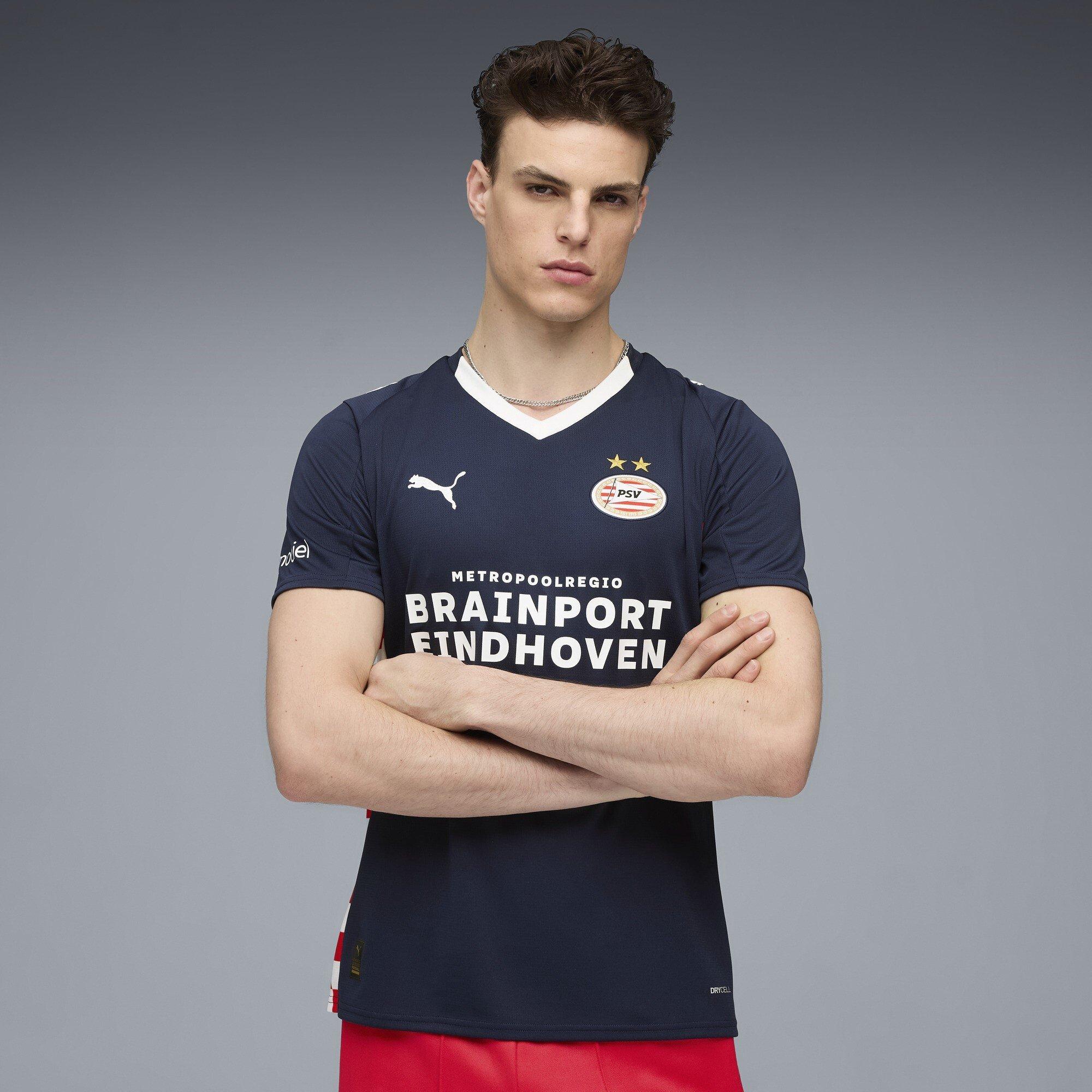 Navy/White - Puma - PSV Away Shirt 2025 2026 Adults - 3