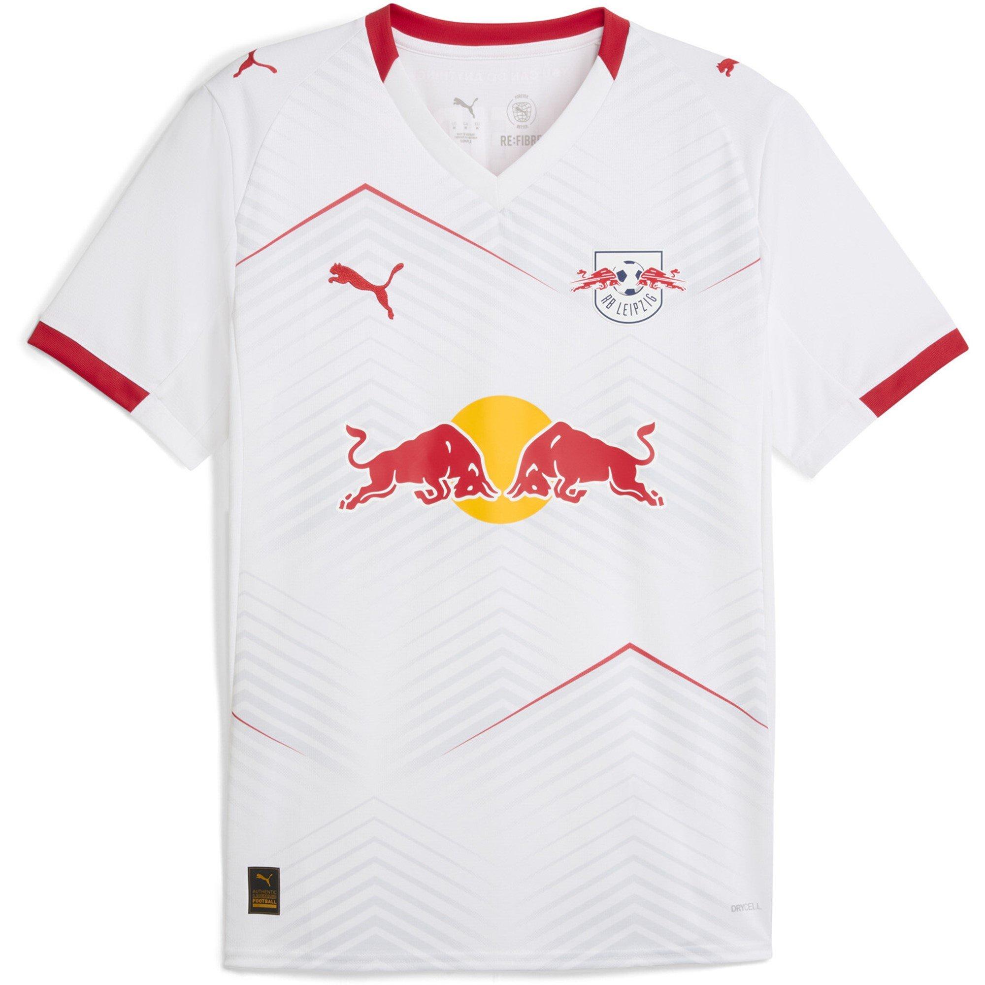 Puma Men's Rb Leipzig Home Shirt 2025 2026 Adults - White/Red - M