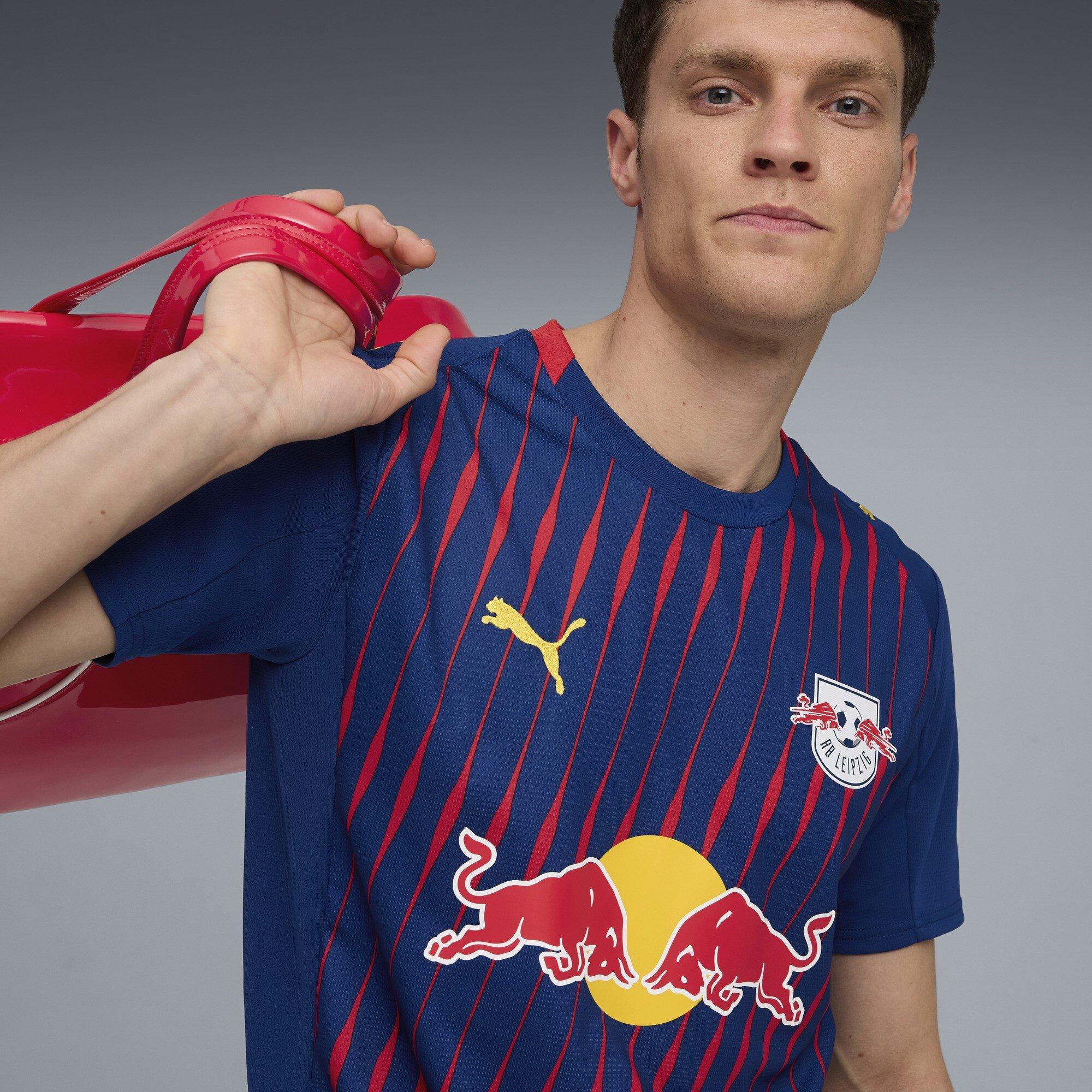 Rood/Blauw - Puma - RB Leipzig Authentic Away Football Shirt 2025 2026 Mens - 4