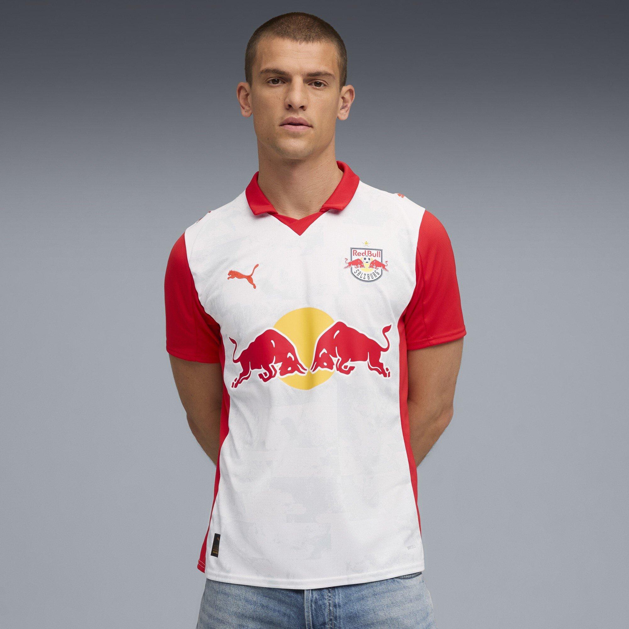 White/Red - Puma - Red Bull Salzburg Home Shirt 2025 2026 Adults - 3
