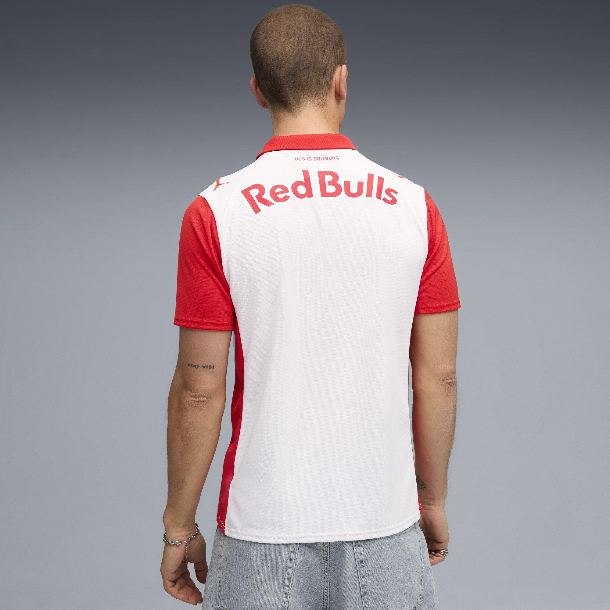 White/Red - Puma - Red Bull Salzburg Home Shirt 2025 2026 Adults - 4