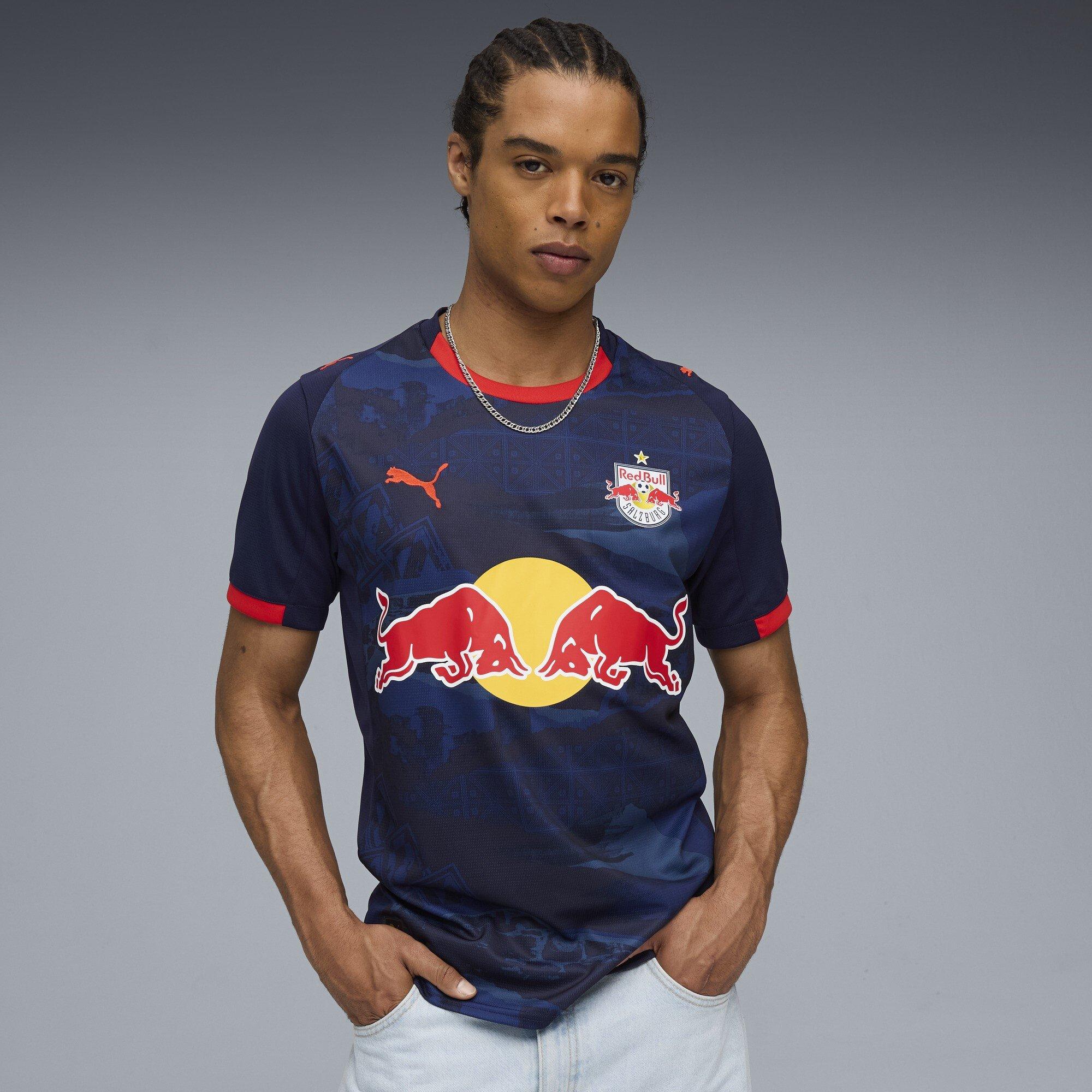 Navy/Red - Puma - RB Salzburg Away Shirt 2025 2026 Adults - 3