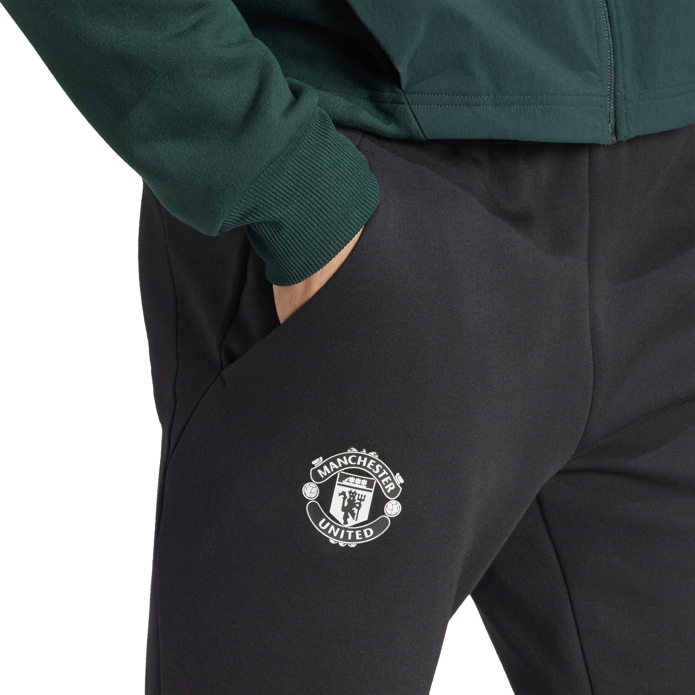 Black - adidas - Manchester United Gameday Tracksuit Bottoms Mens - 5