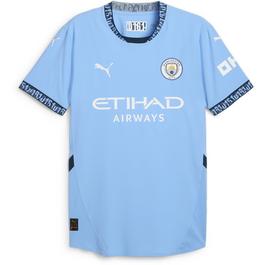 puma branding Manchester City Authentic Home Shirt 2024 2025