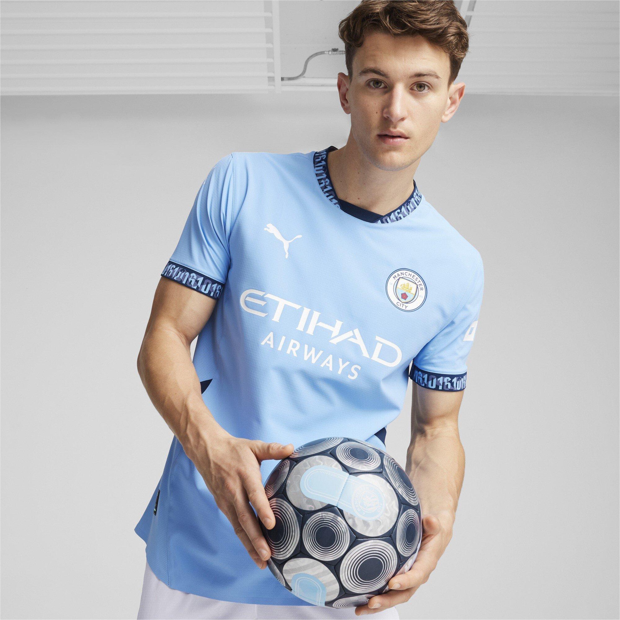 Blau - Puma - Manchester City Authentic Home Shirt 2024 2025 - 3