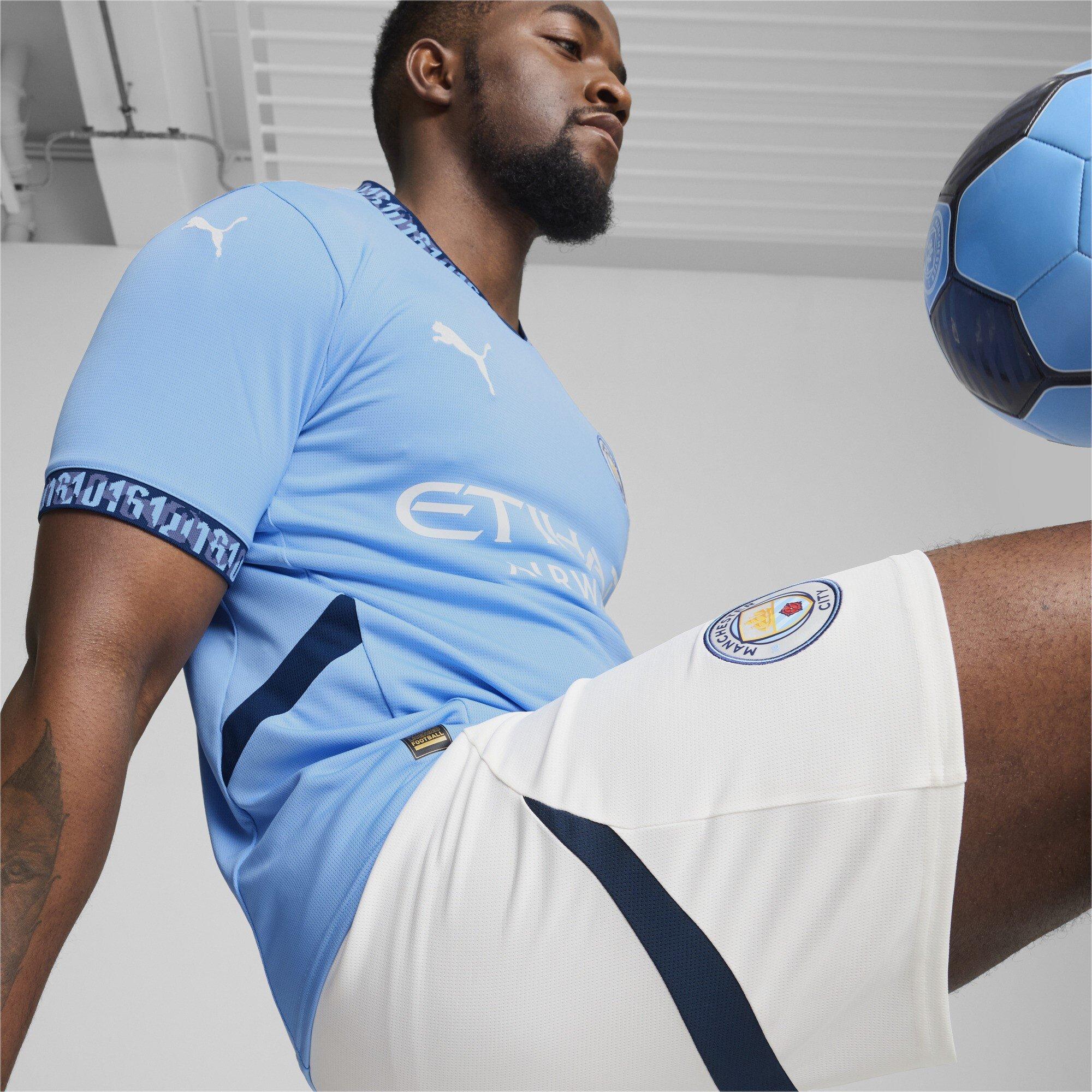 Blå - Puma - Manchester City Home Shirt 2024 2025 Adults - 3