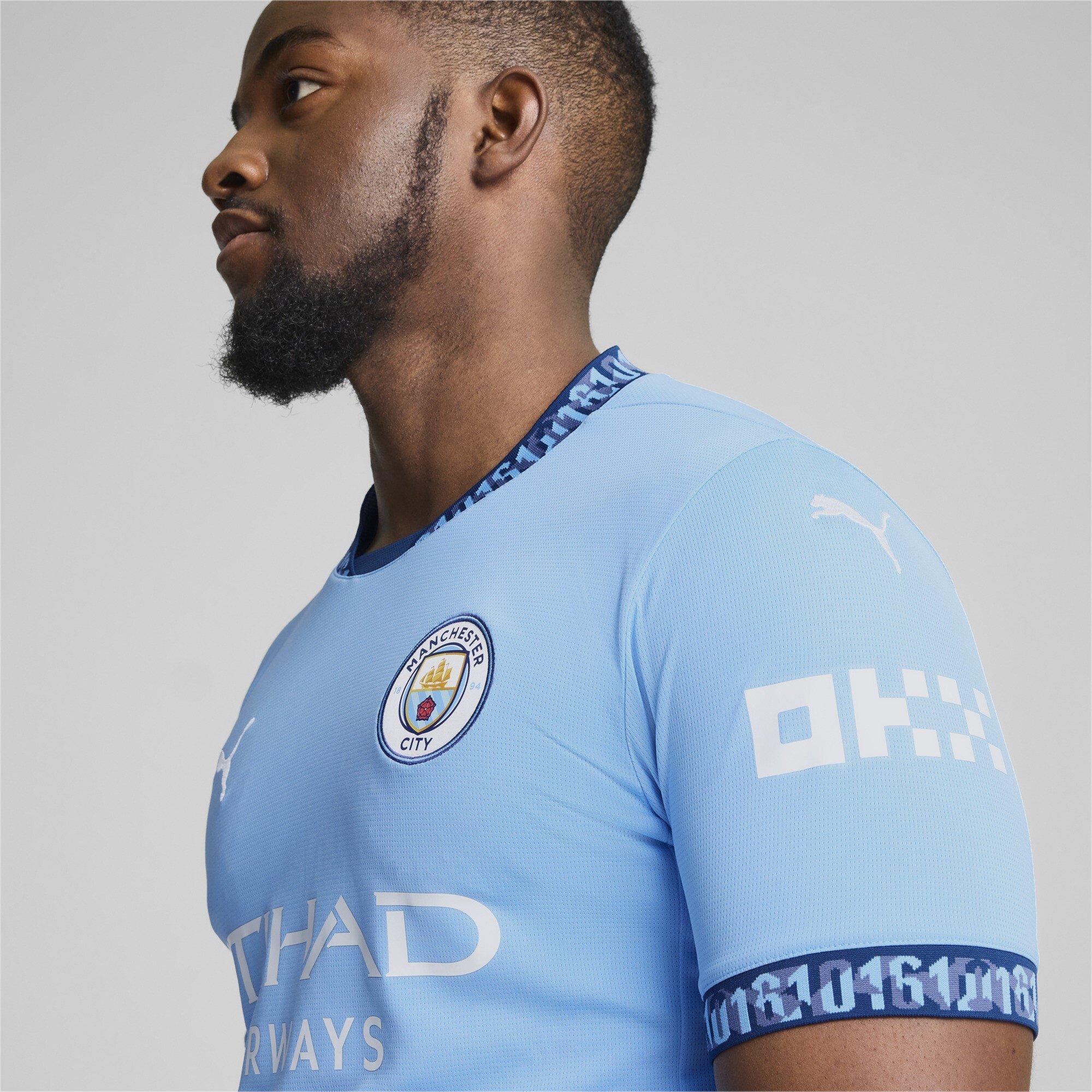 Blå - Puma - Manchester City Home Shirt 2024 2025 Adults - 5