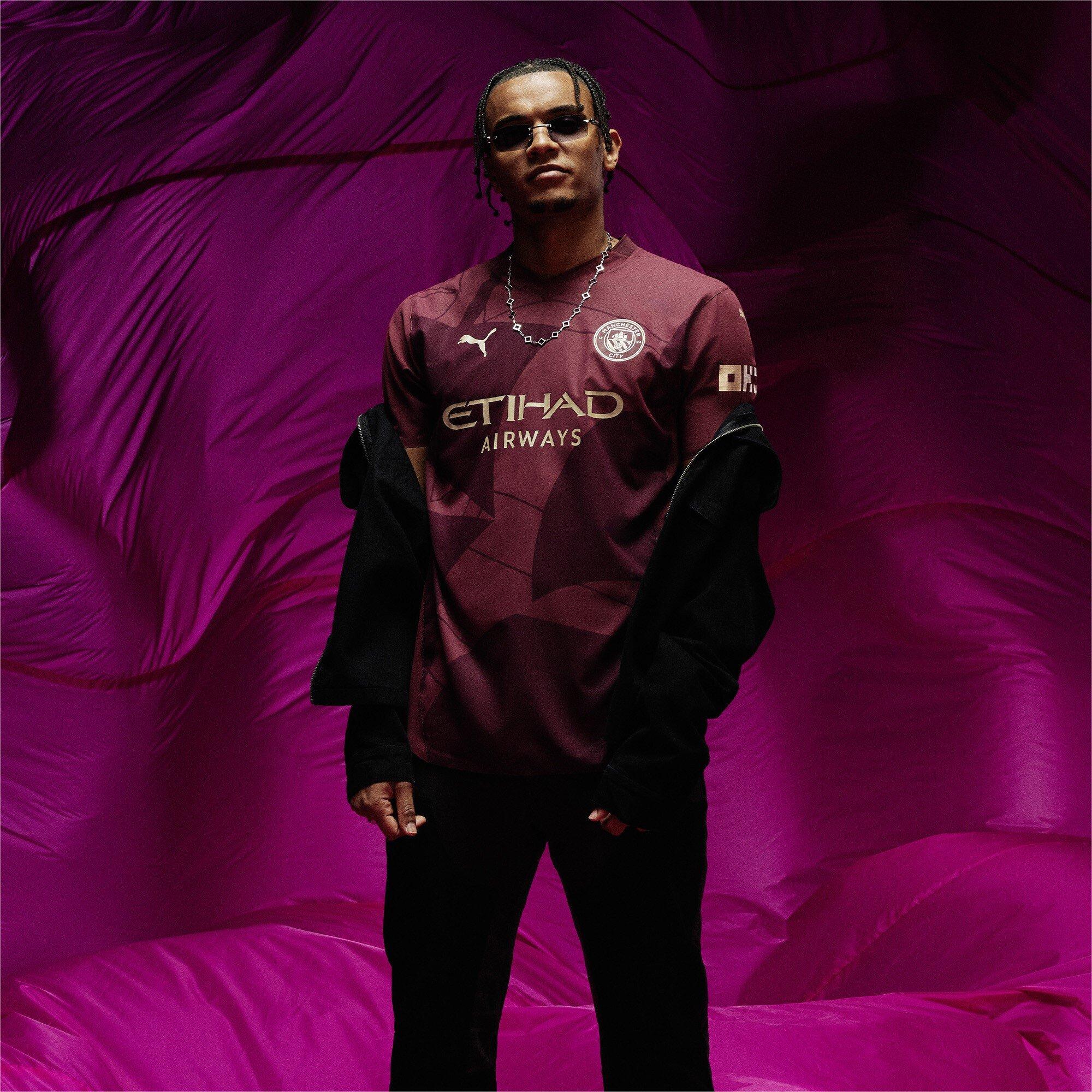 Man City Pink Premier League Kit Manchester City Puma 2022/23 Pre