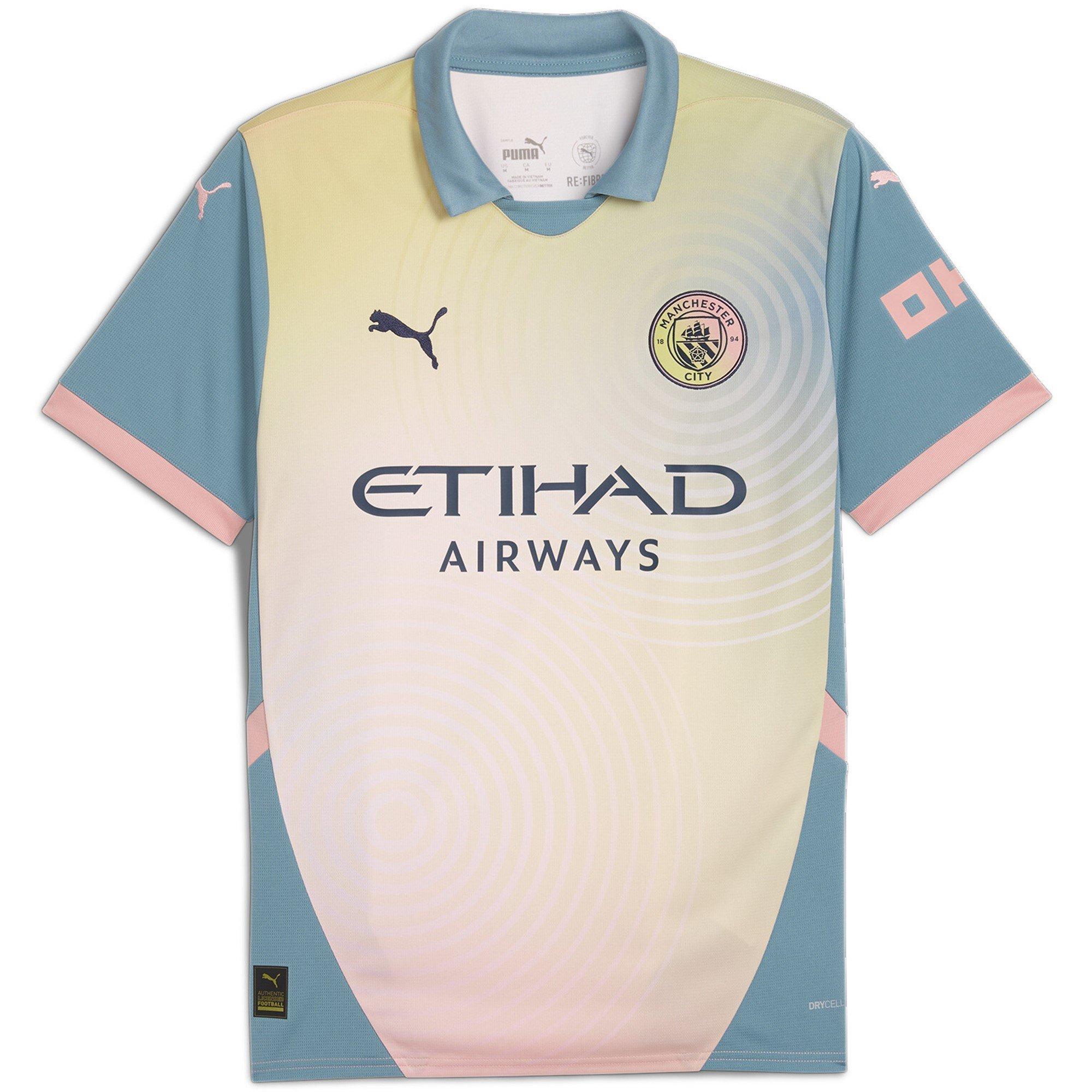 Puma Men's Manchester City Fc Fourth Shirt 2024 2025 Adults - Blue - L