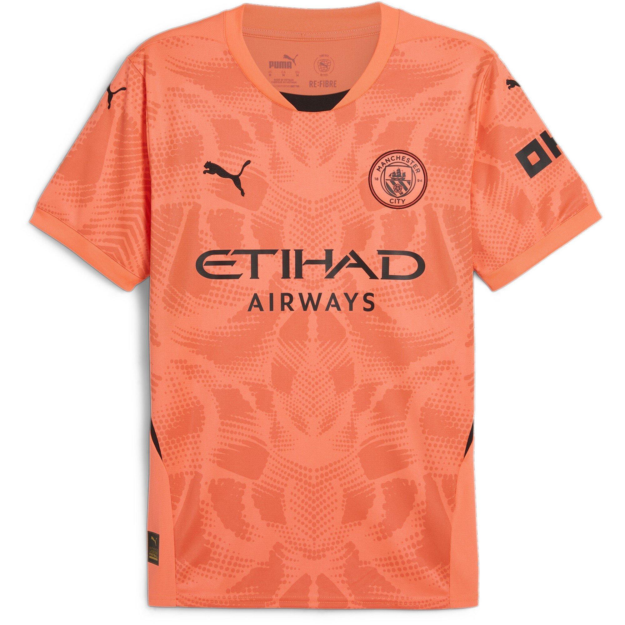 Puma Manchester City FC Goalkeeper Home Shirt 2024 2025 Adults Maillots de replique domestique Sports Direct