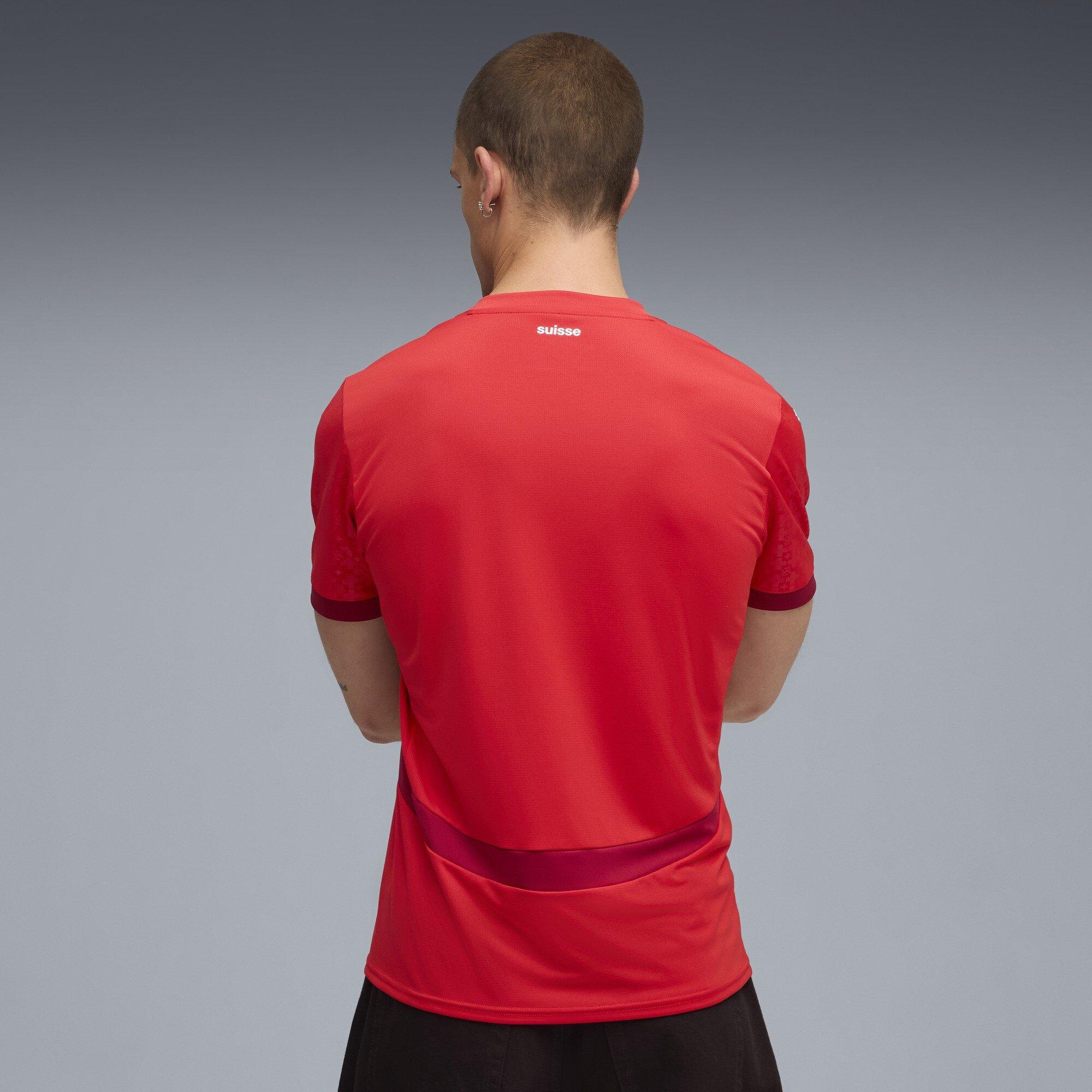 Rød - Puma - Switzerland Home Shirt 2025 Adults - 5