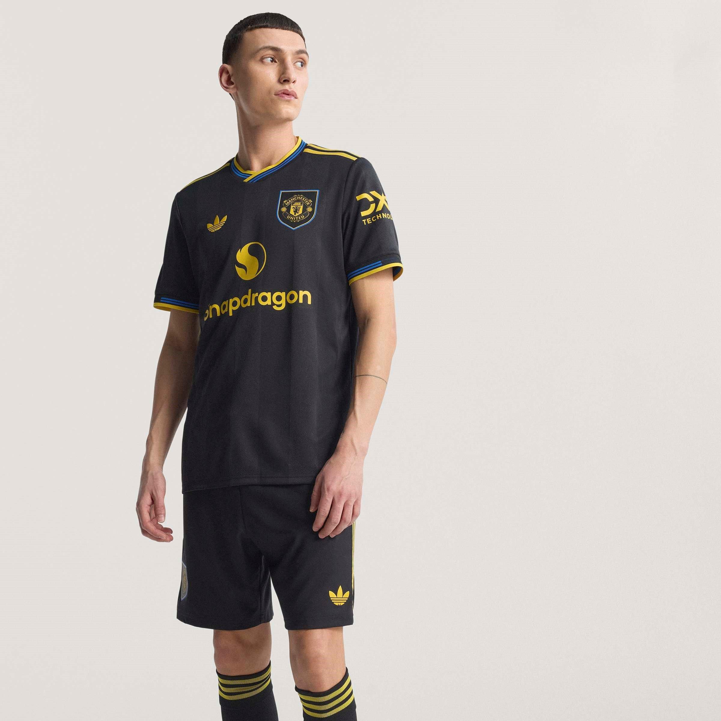 Schwarz - adidas - Manchester United Authentic Third Shirt 2025 2026 Adults - 9