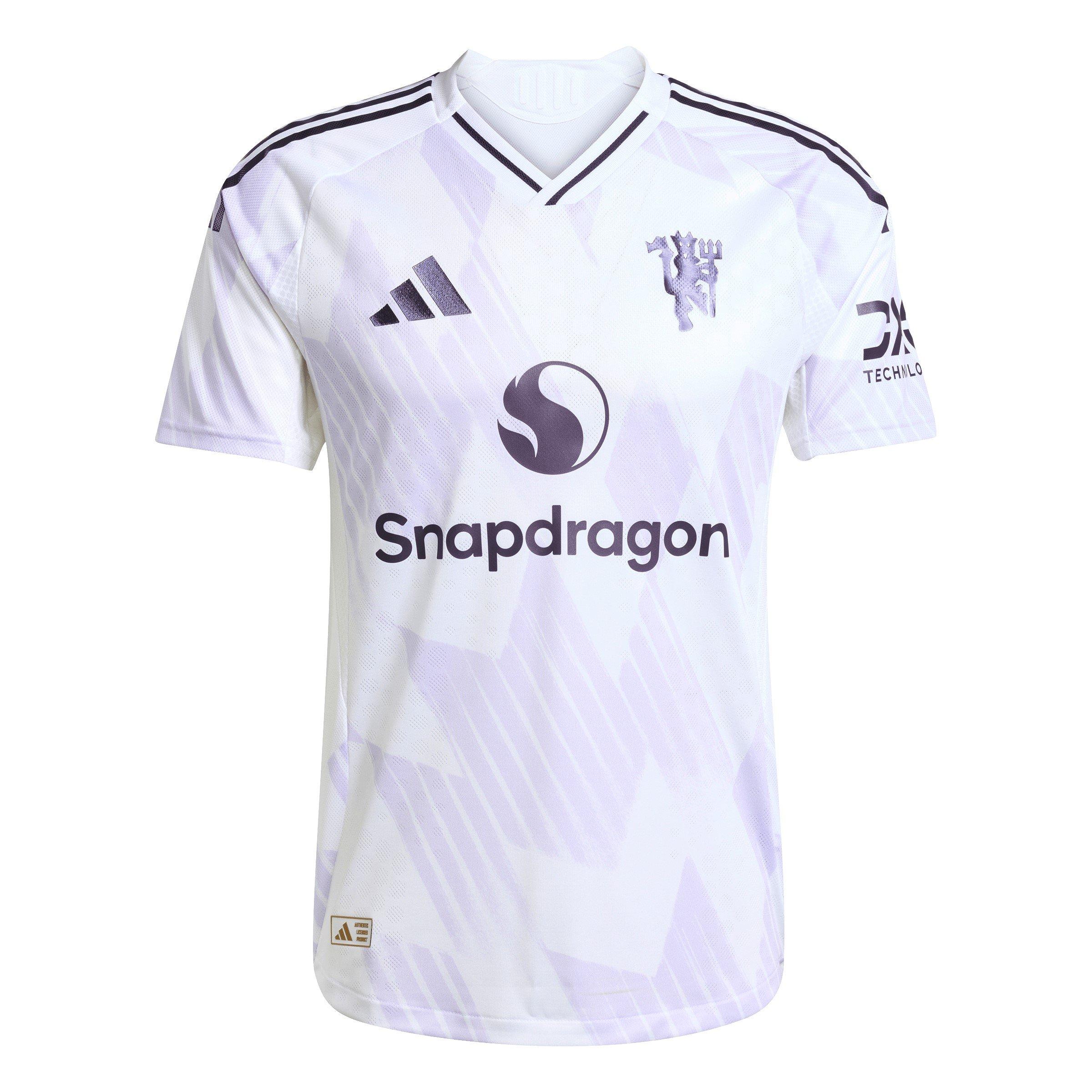 White - adidas - Manchester United Away Authentic Shirt 2025 2026 Adults - 1