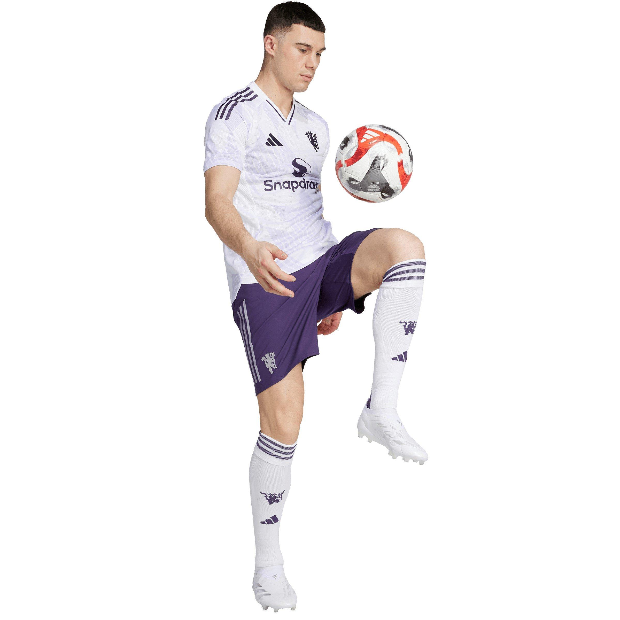 White - adidas - Manchester United Away Authentic Shirt 2025 2026 Adults - 5