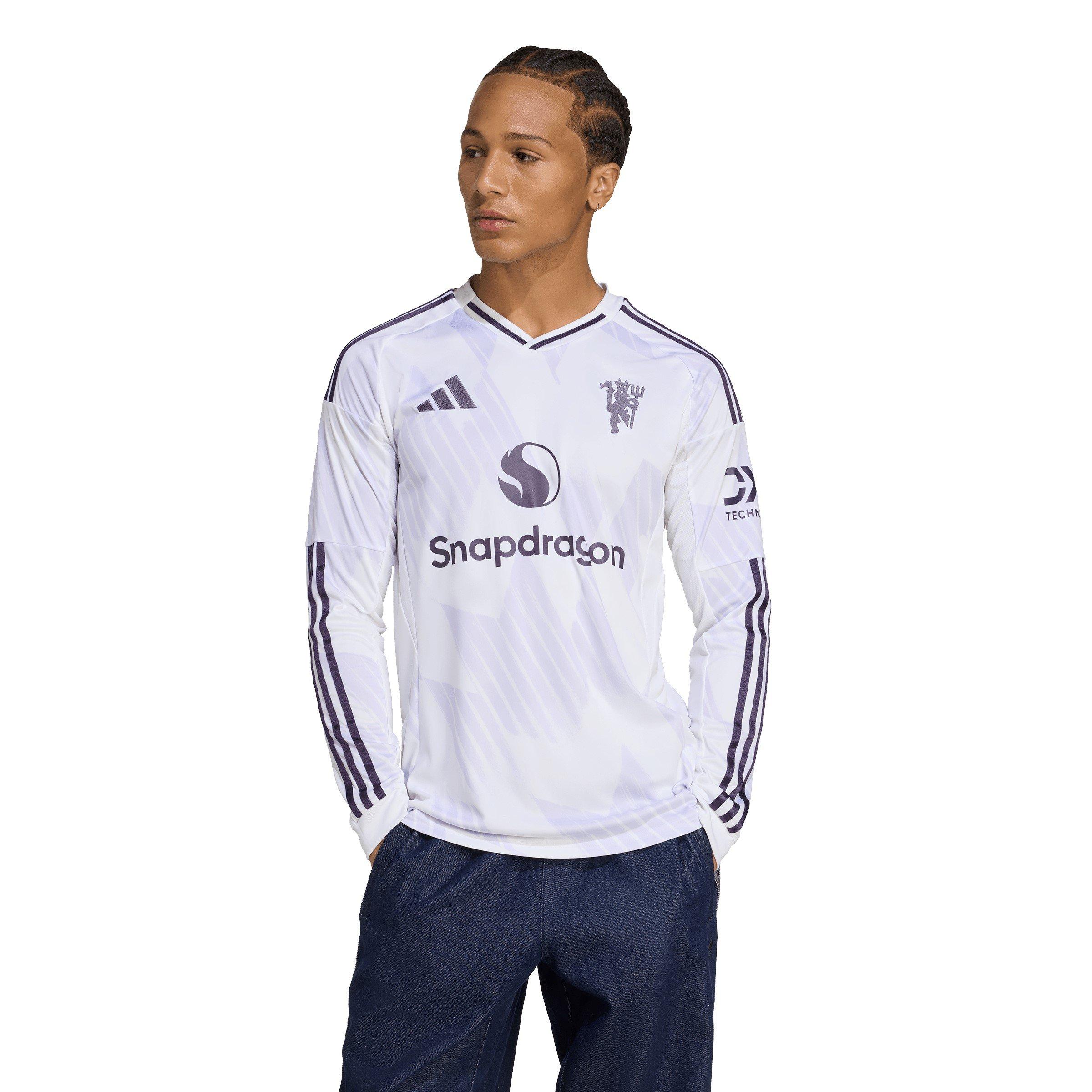 White - adidas - Manchester United Away Shirt 2025 2026 Adults - 3