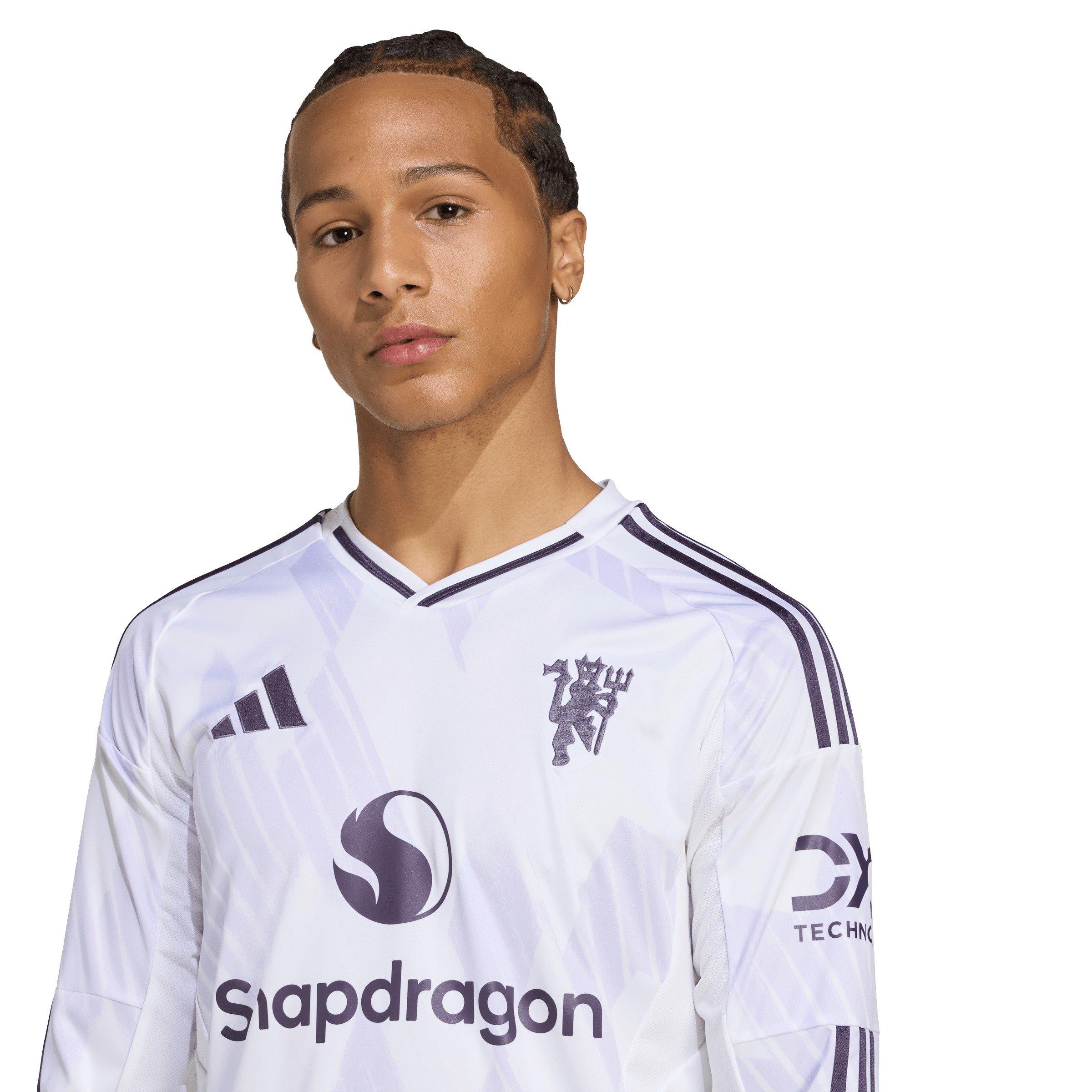 White - adidas - Manchester United Away Shirt 2025 2026 Adults - 5