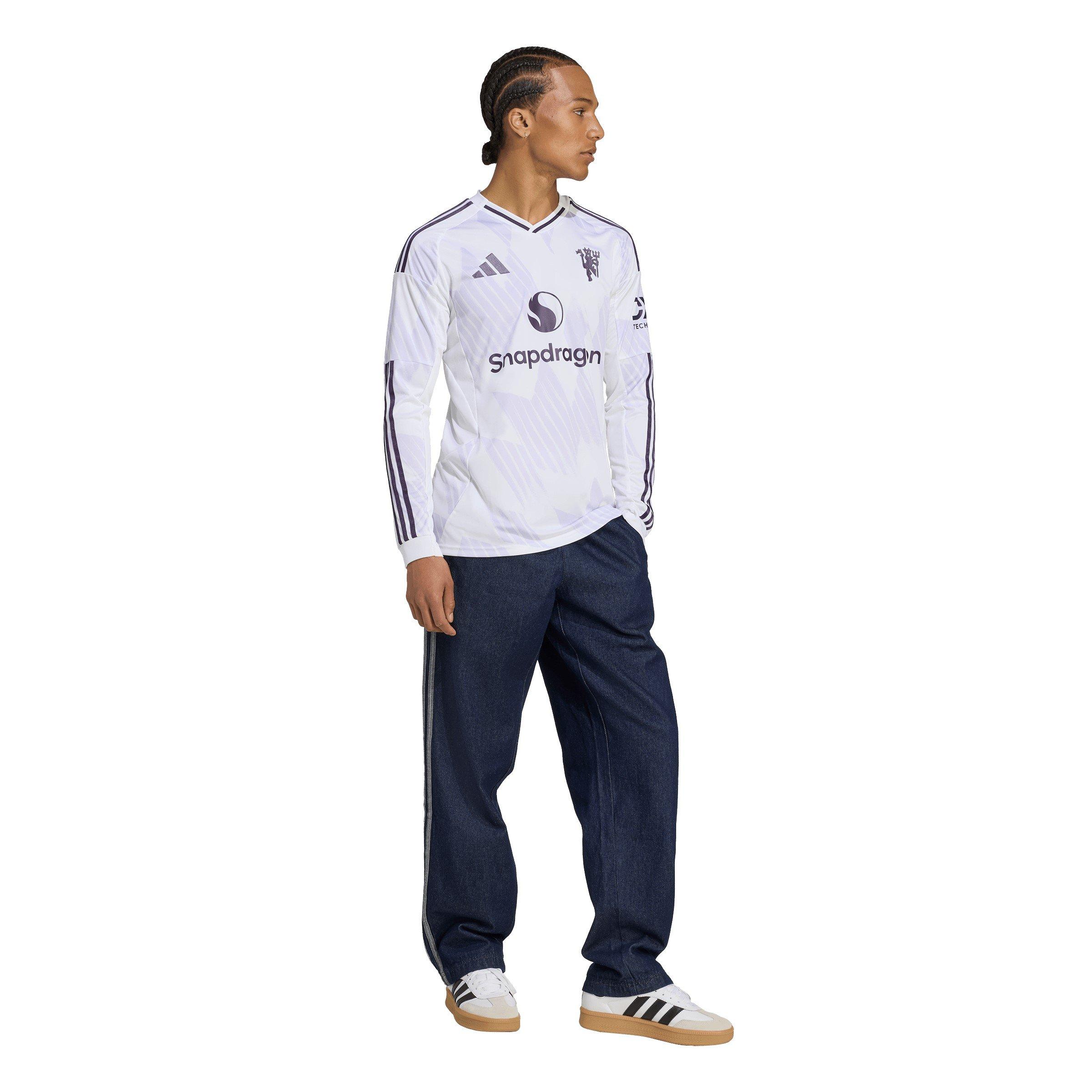 White - adidas - Manchester United Away Shirt 2025 2026 Adults - 7