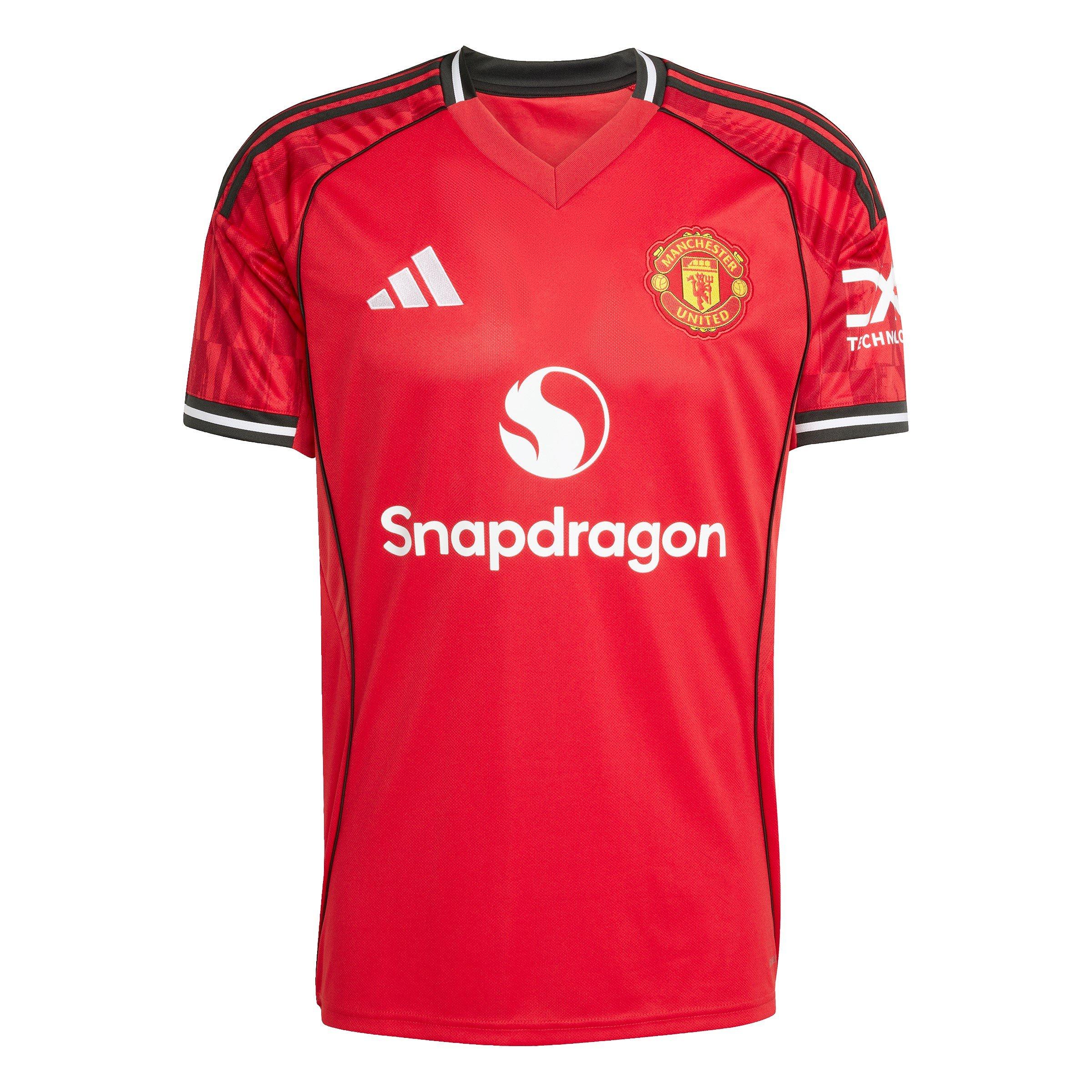 Red - adidas - Manchester United Home Shirt 2025 2026 Adults - 1