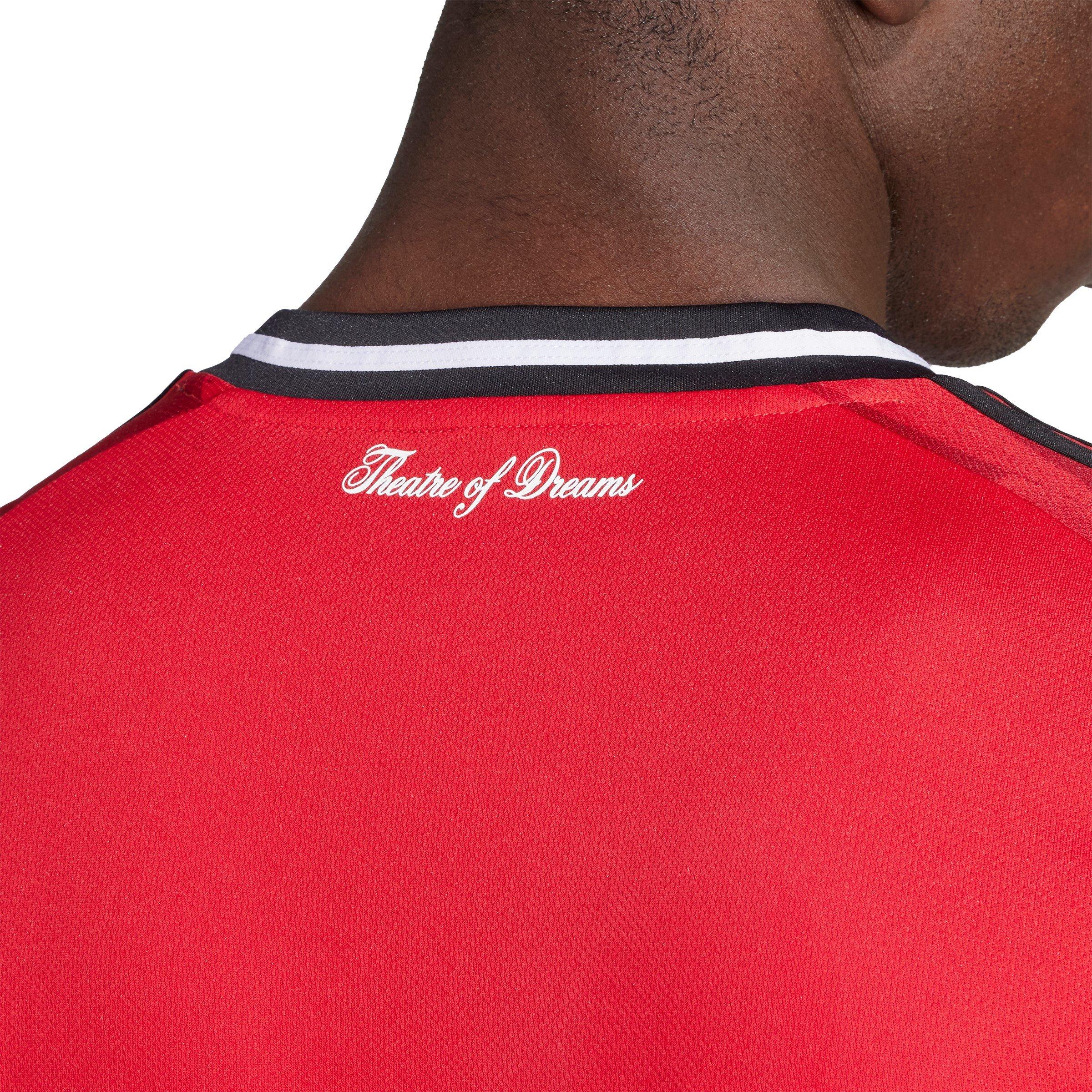 Rosso - adidas - Manchester United Long Sleeve Home Shirt 2025 2026 Adults - 5