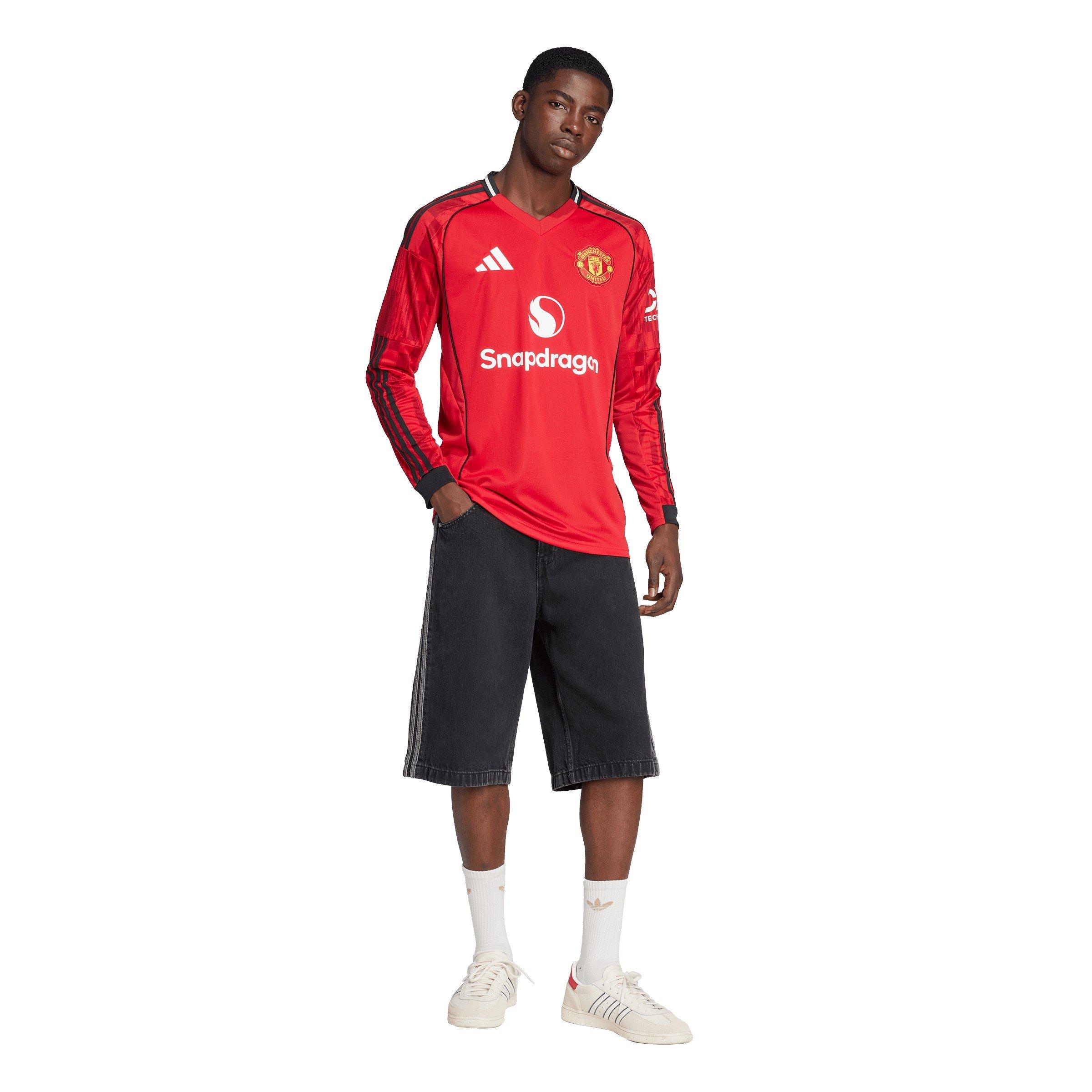 adidas | Manchester United Long Sleeve Home Shirt 2025 2026 Adults