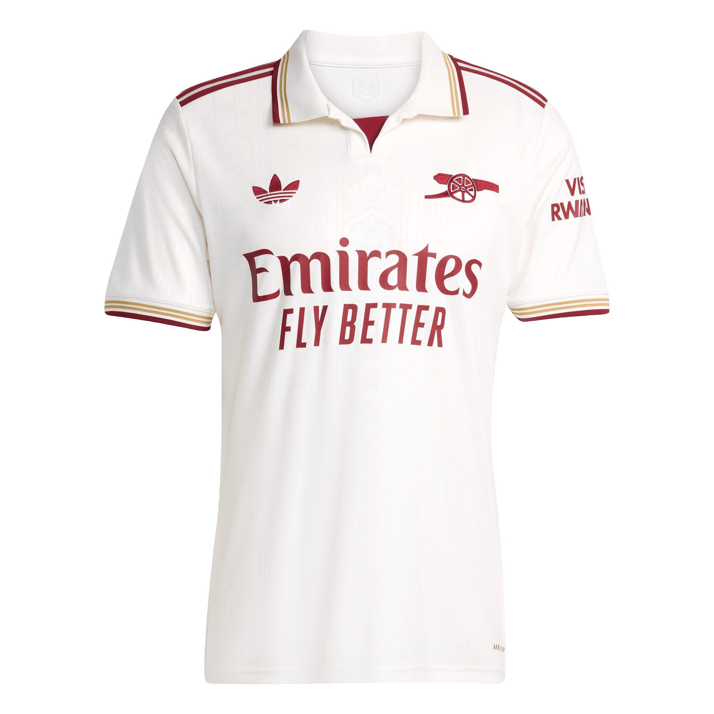 White/Red - adidas - Arsenal Third Shirt 2025 2026 Adults - 1