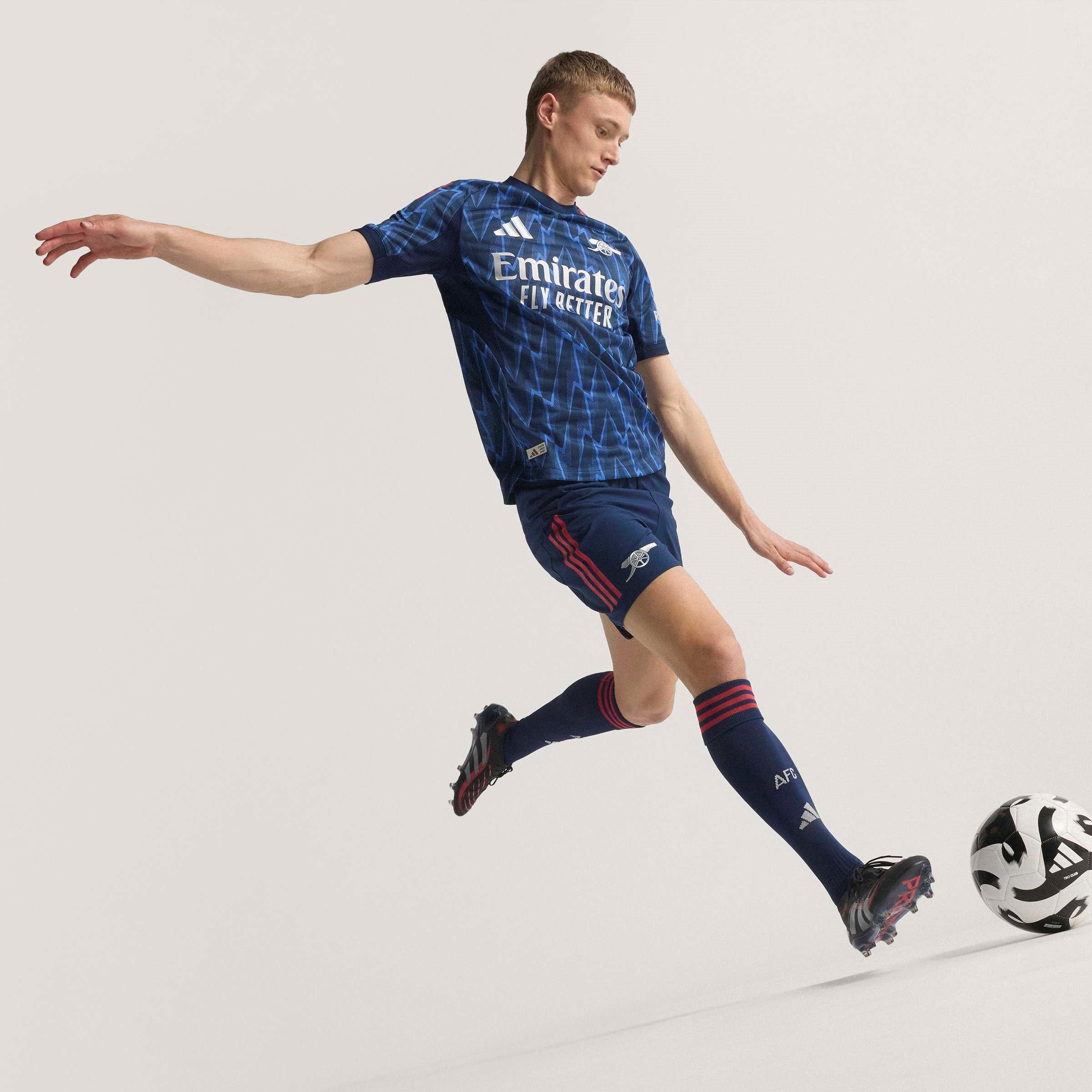 Blue/Grey - adidas - Arsenal Authentic Away Shirt 2025 2026 Adults - 7