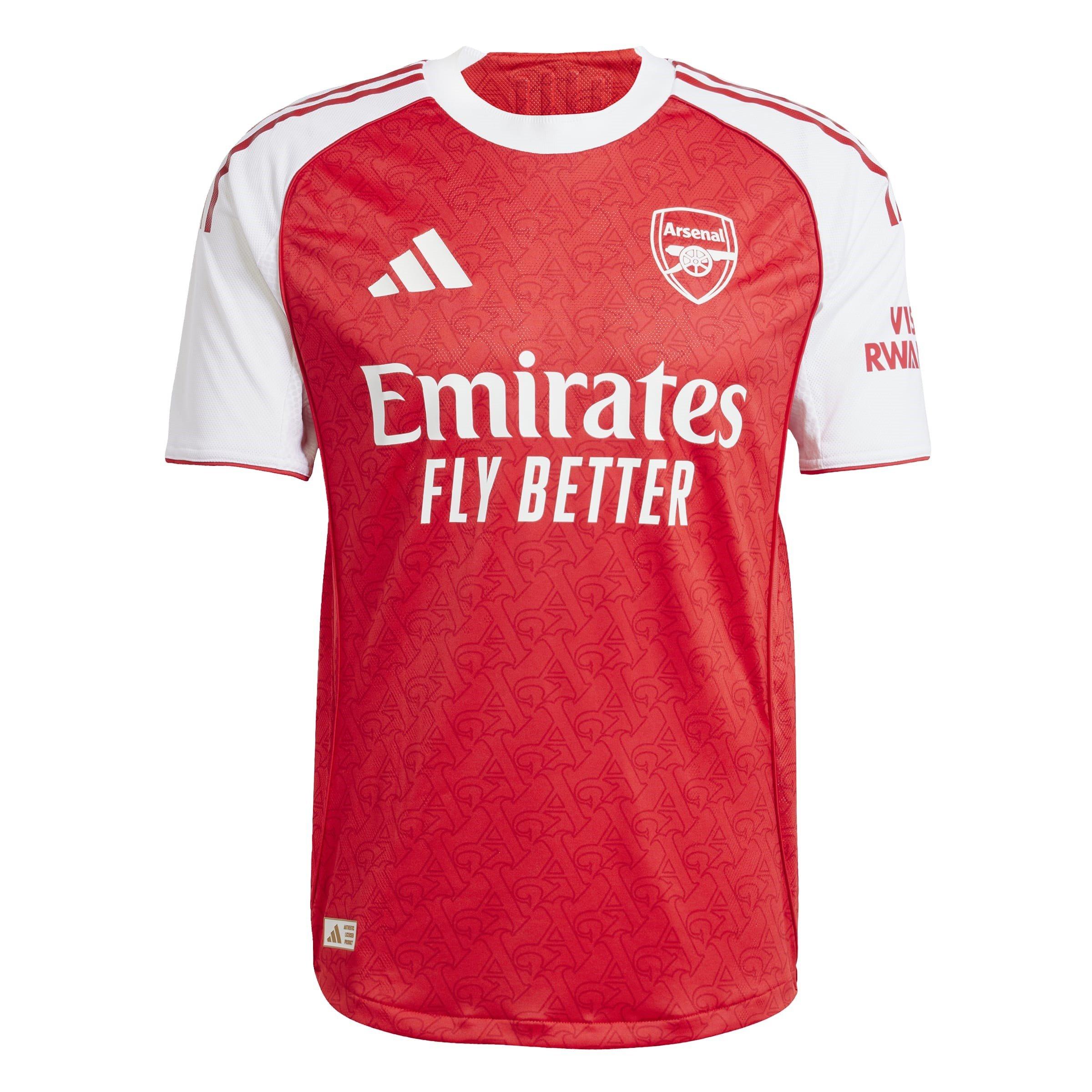 Red/White - adidas - Arsenal Authentic Home Shirt 2025 2026 Mens - 1