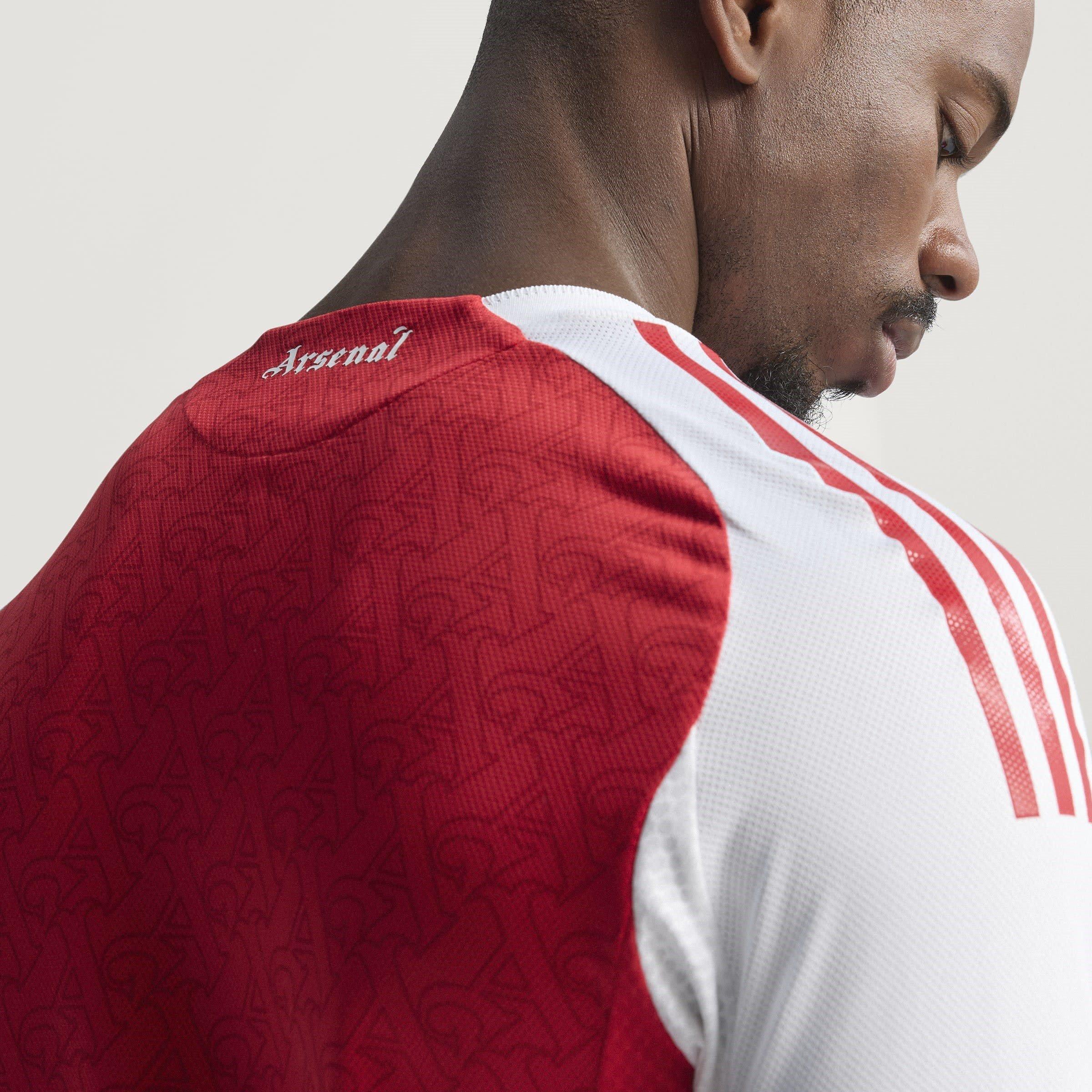 Red/White - adidas - Arsenal Authentic Home Shirt 2025 2026 Mens - 13