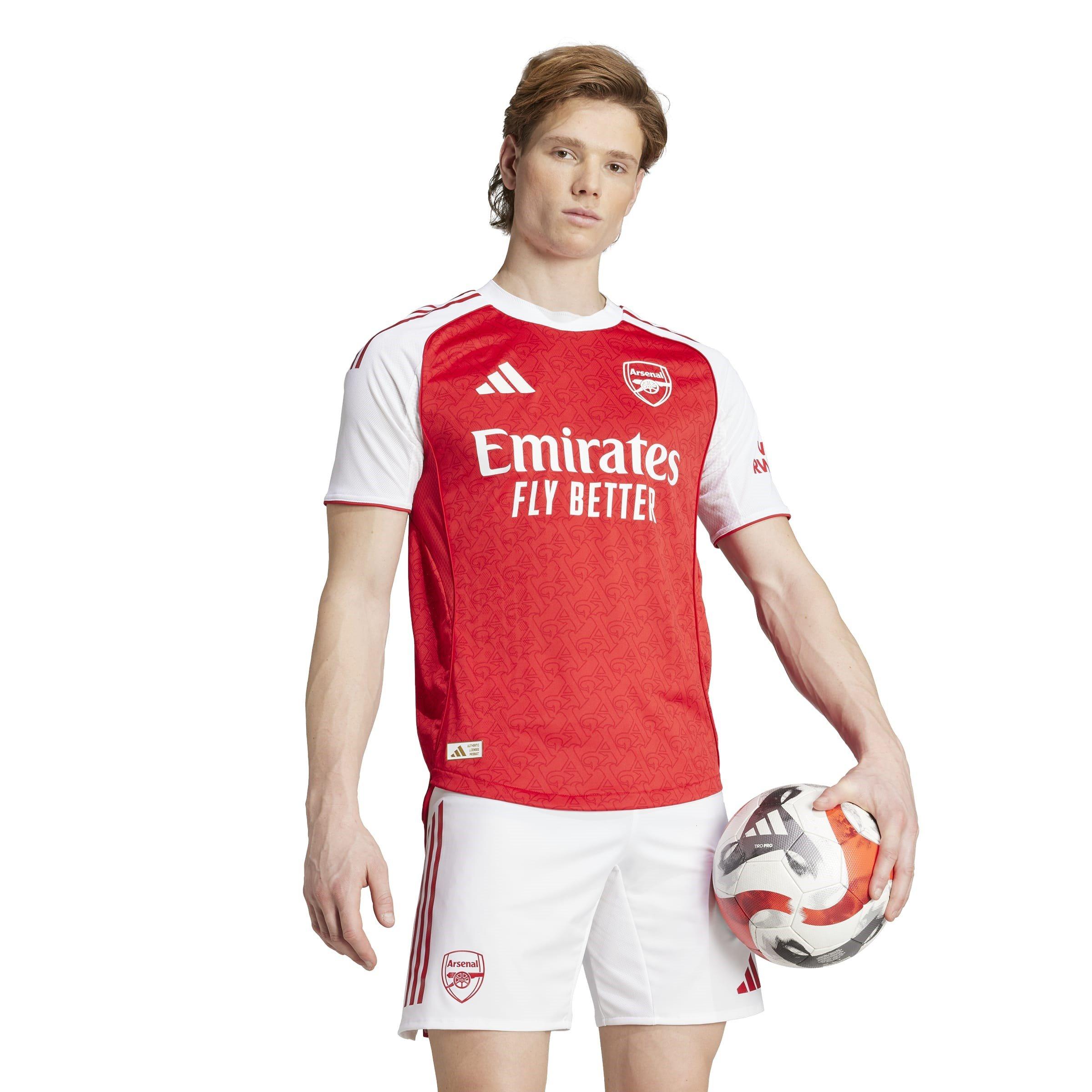 Red/White - adidas - Arsenal Authentic Home Shirt 2025 2026 Mens - 3