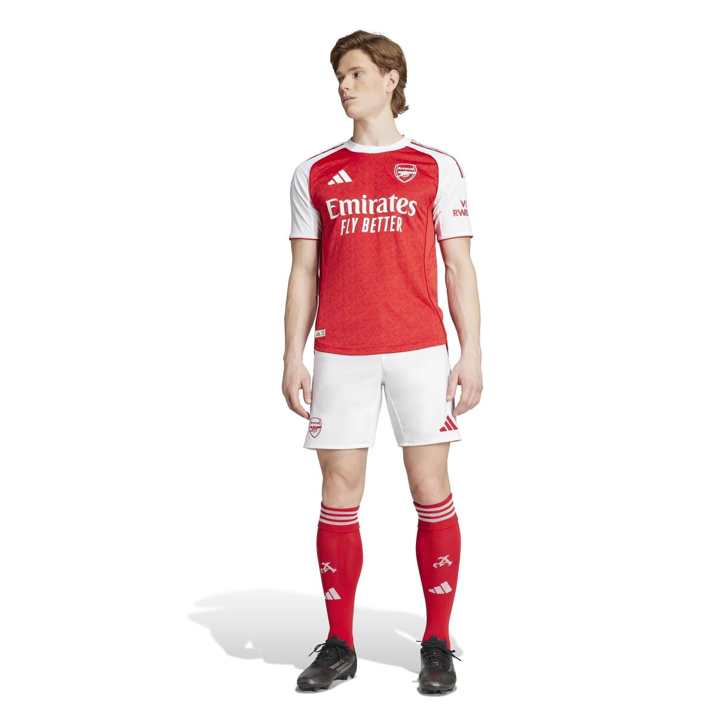Red/White - adidas - Arsenal Authentic Home Shirt 2025 2026 Mens - 7